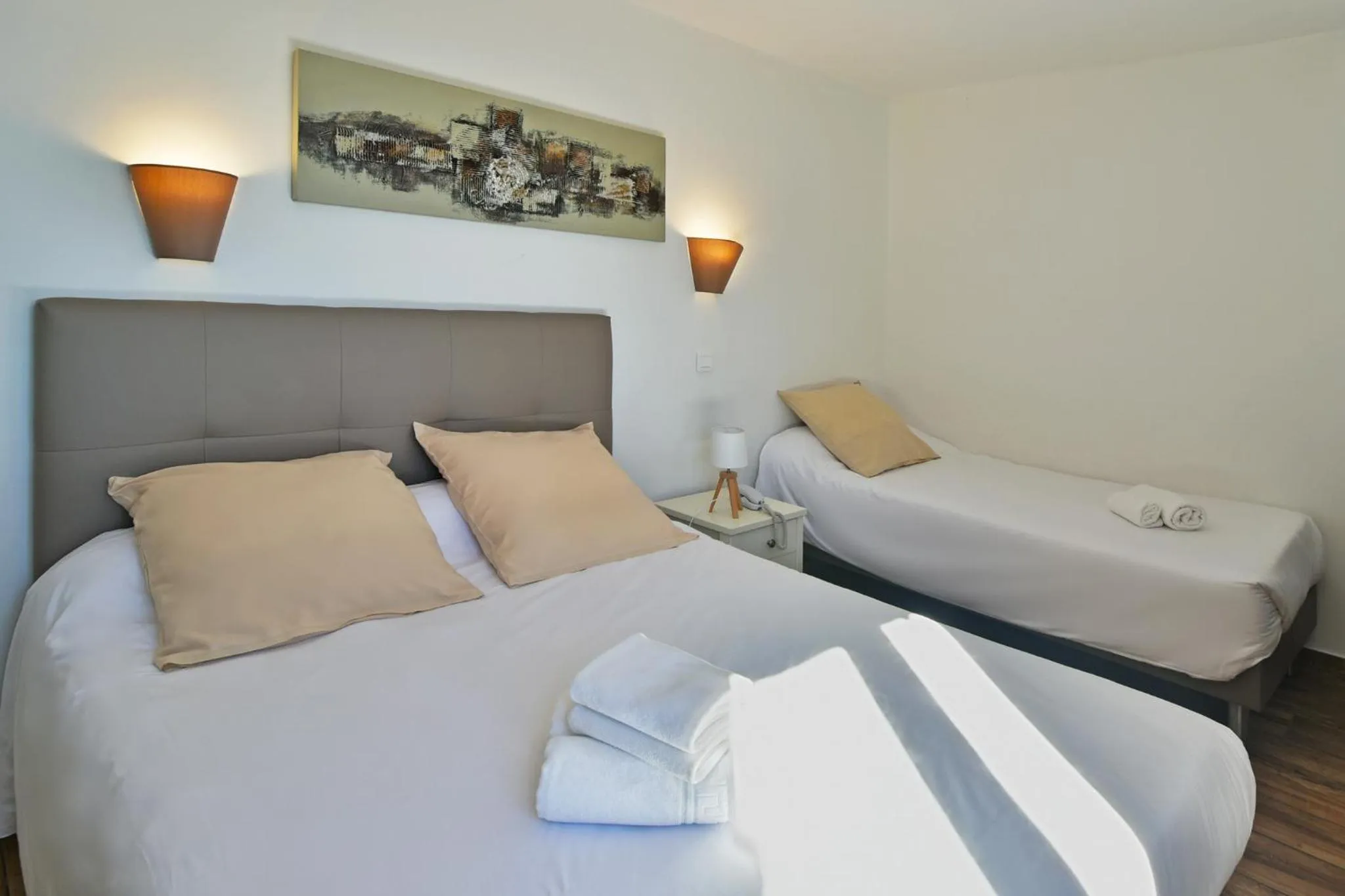 Bedroom, Bed in Bungalows Du Maquis