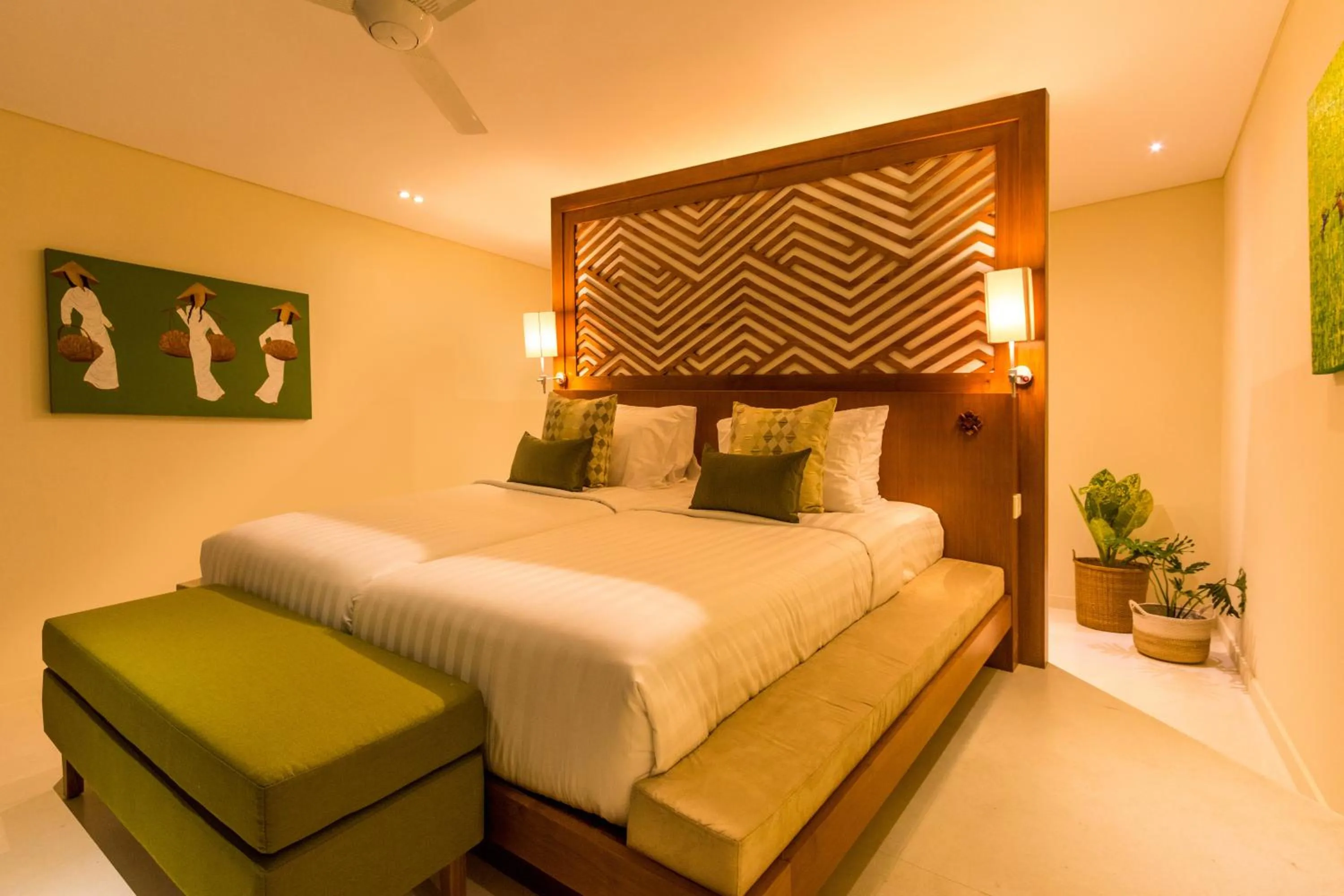 Bedroom, Bed in Villa Seriska Jimbaran