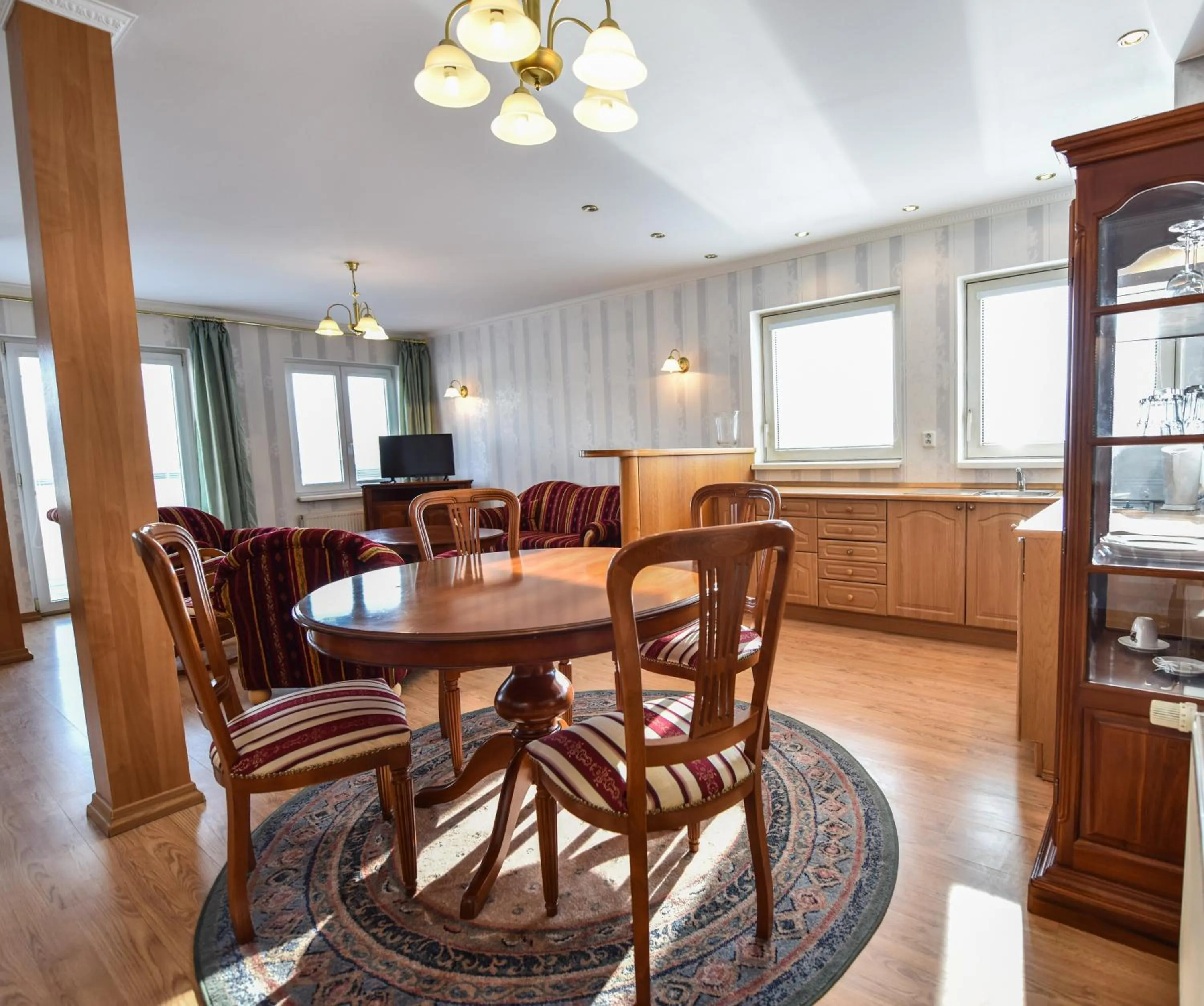 Dining area in Botel Gracia