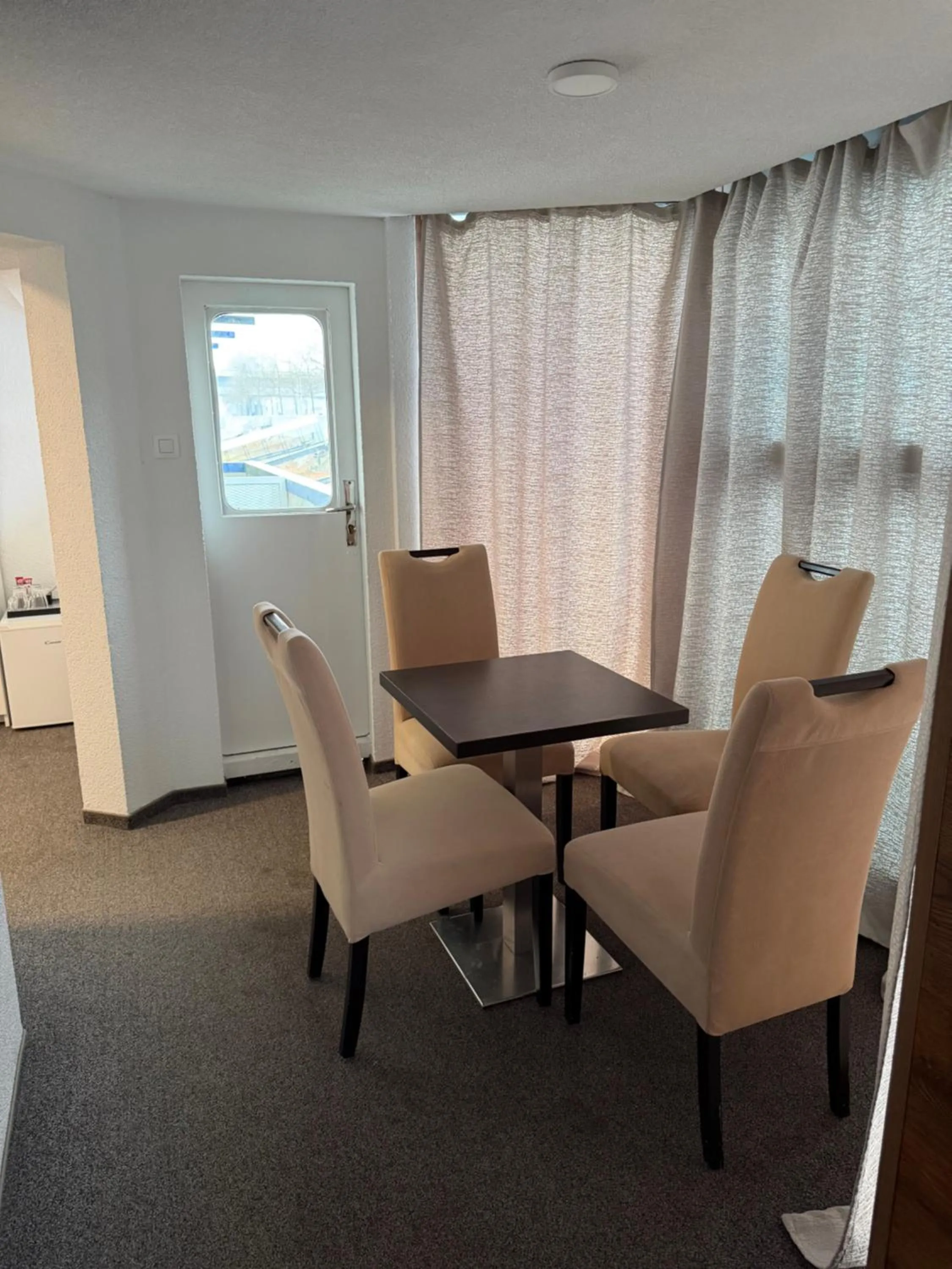 Seating area in Botel Gracia