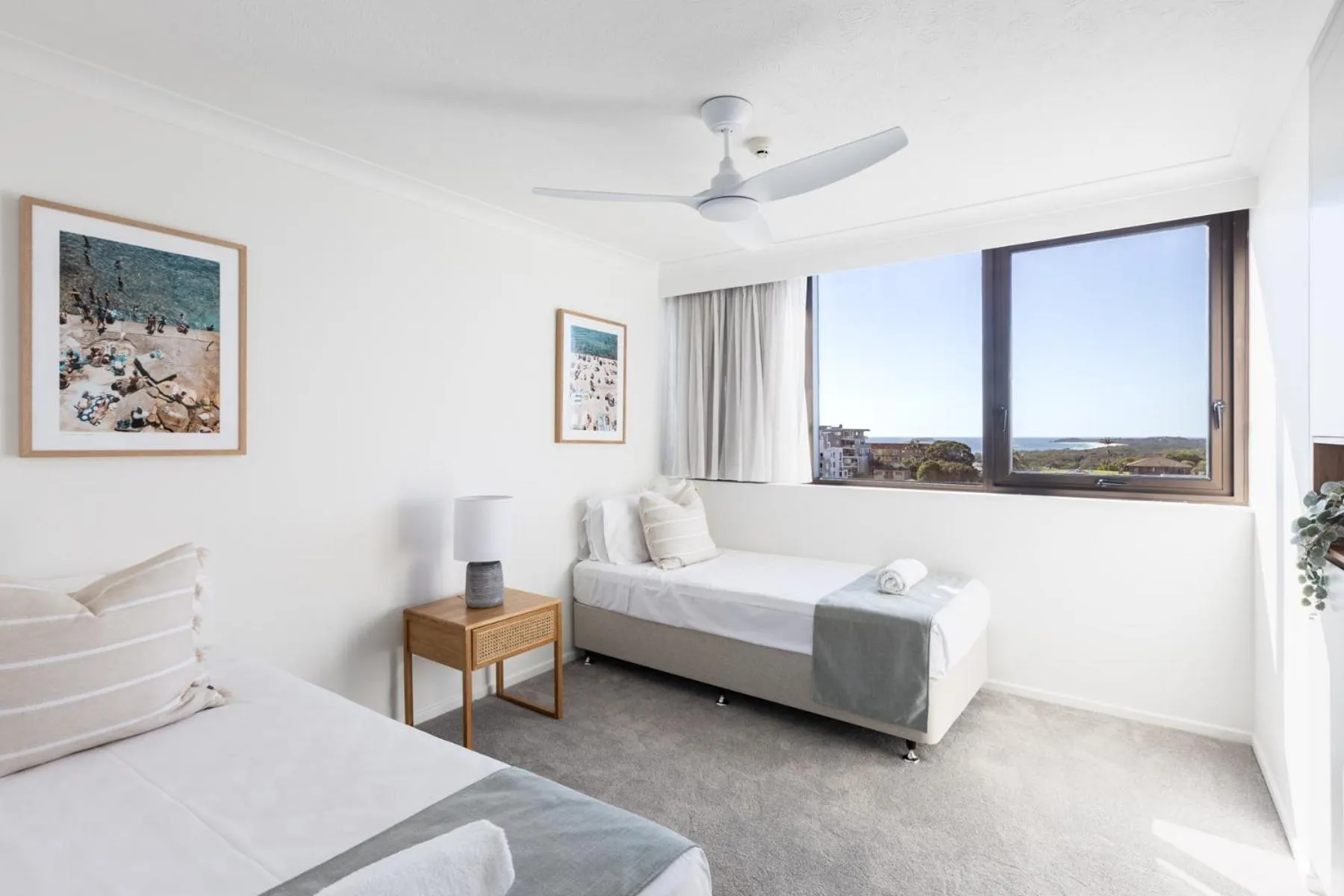 Bed in Columbia Beachfront Apartments on Rainbow Bay