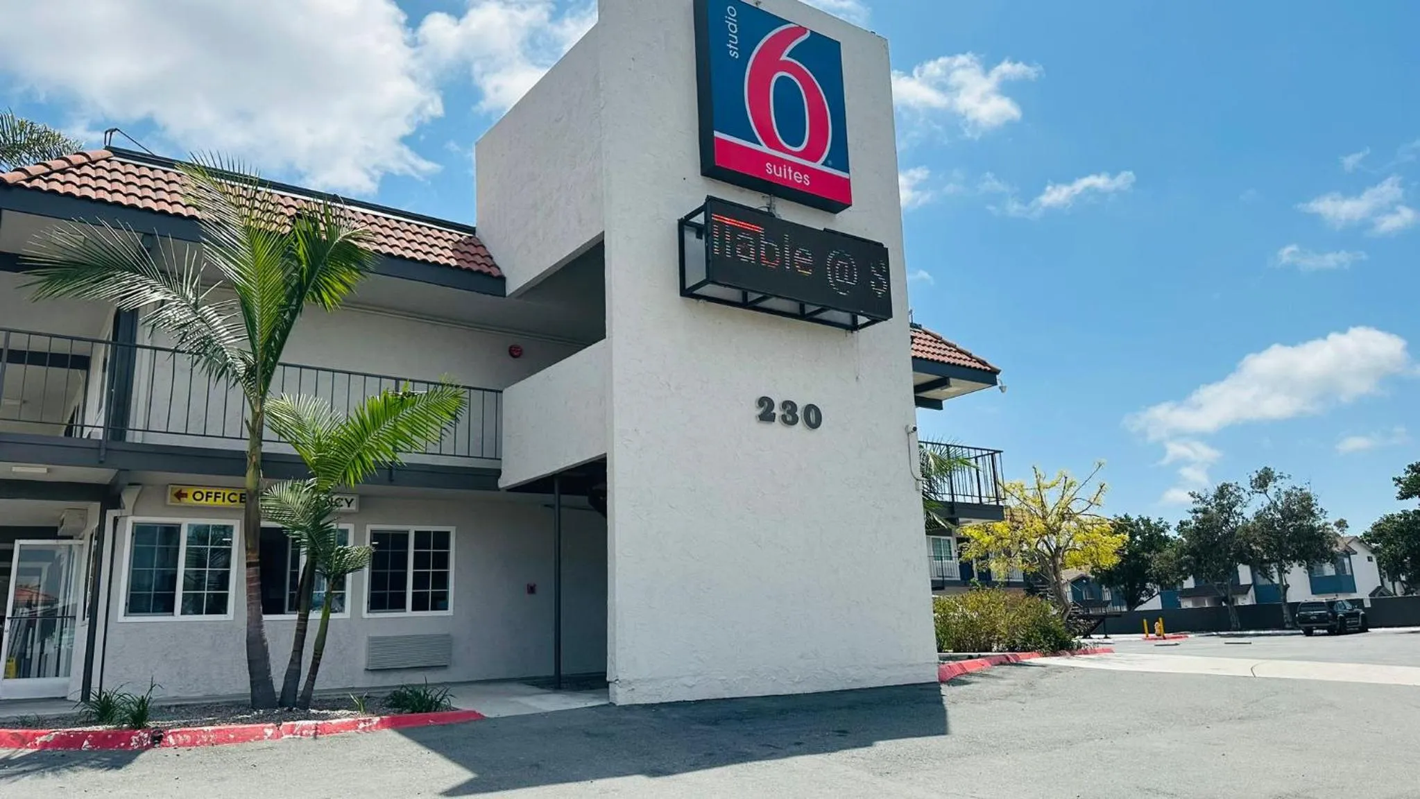 Property building in Studio 6 Suites San Ysidro CA San Diego South Bay