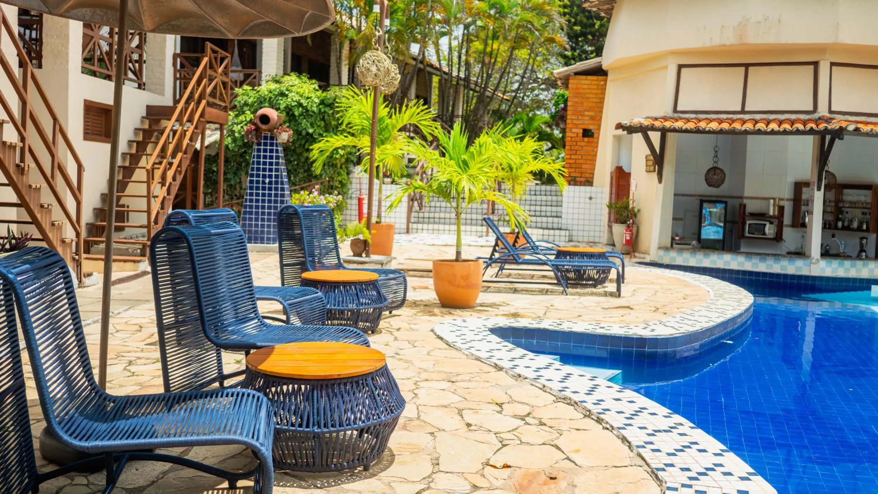 Swimming pool in Pousada Bicho Preguiça