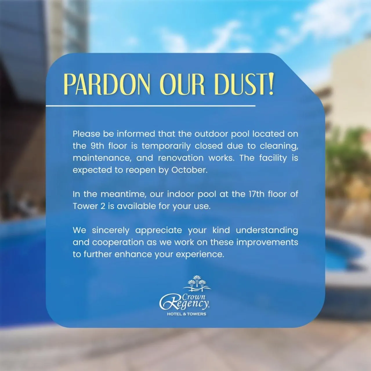 Swimming pool in Crown Regency Hotel & Towers