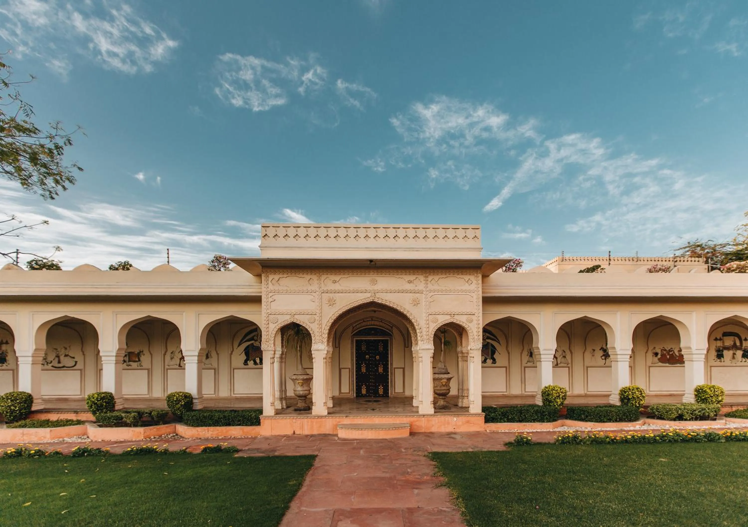 Patio in The Raj Palace (Small Luxury Hotels of the World)