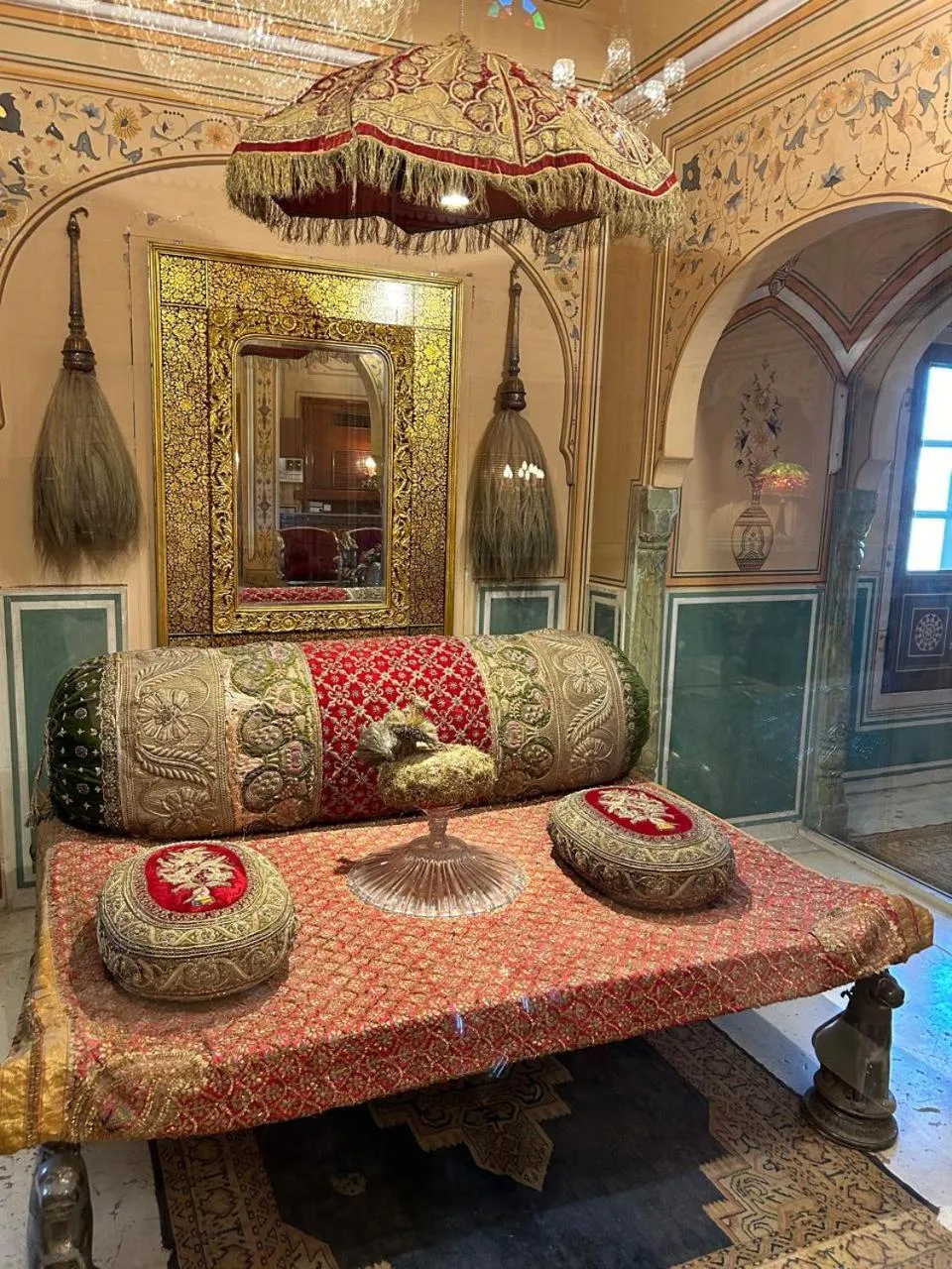 Living room in The Raj Palace (Small Luxury Hotels of the World)