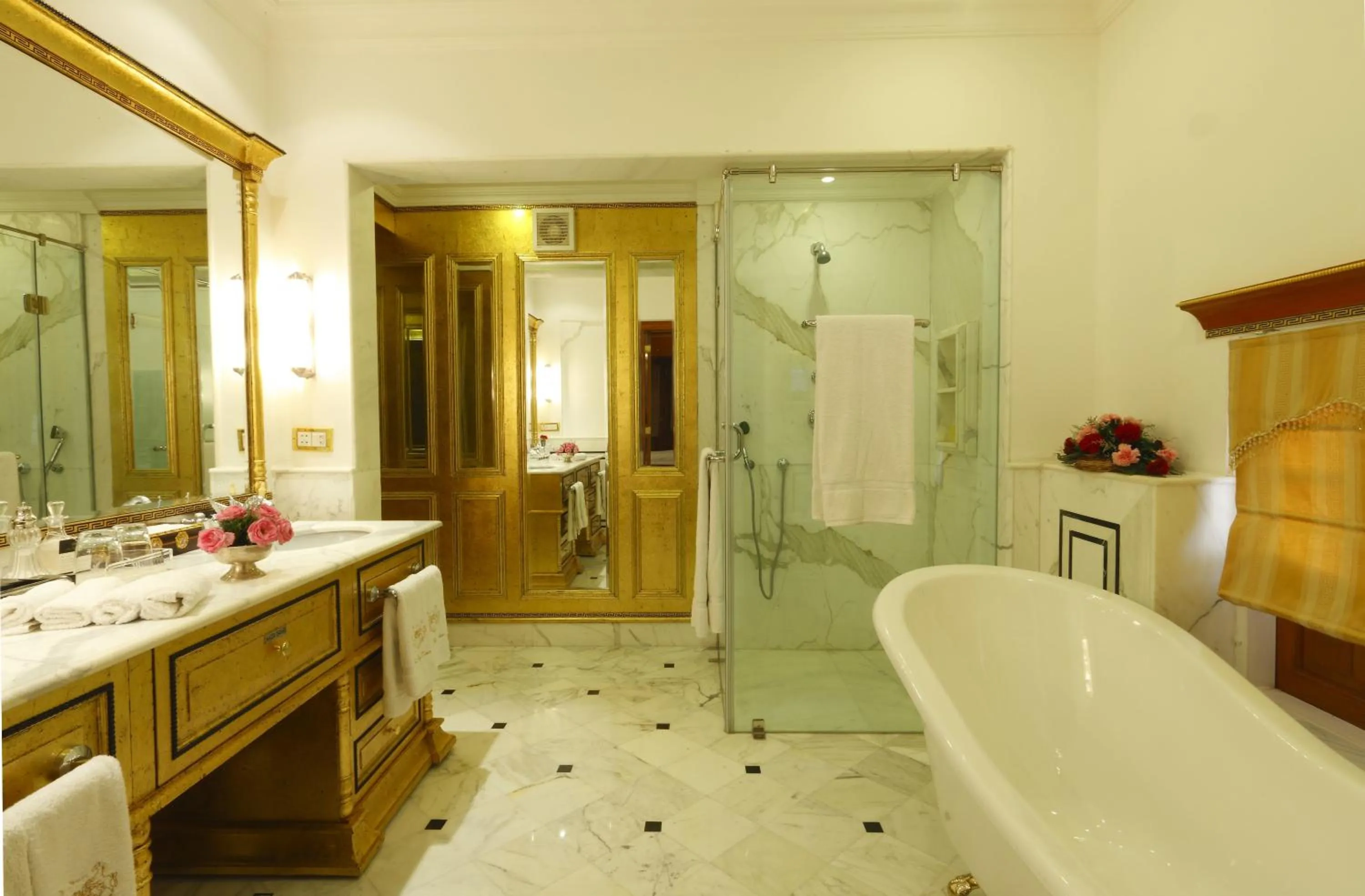 Shower in The Raj Palace (Small Luxury Hotels of the World)