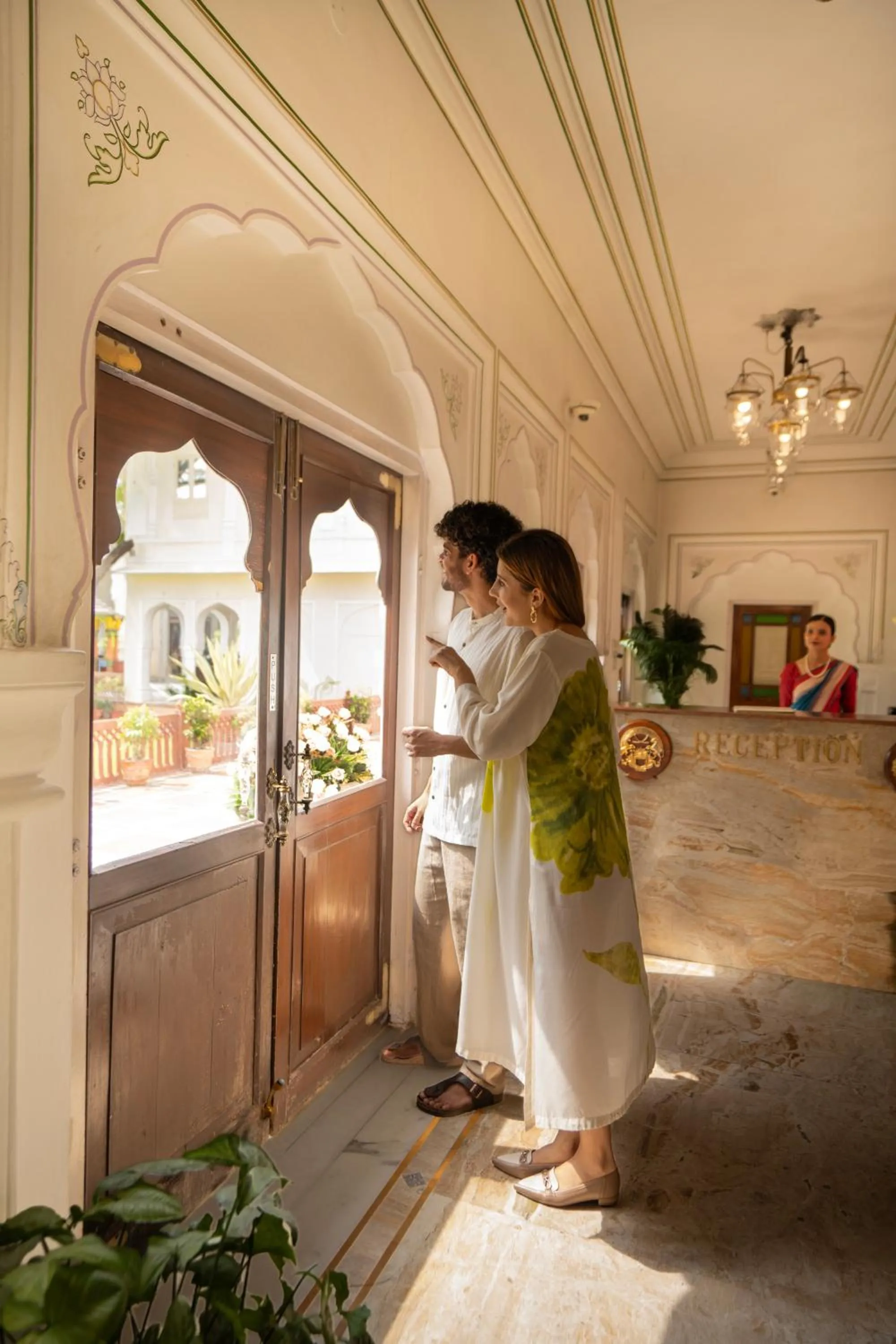 Lobby or reception in The Raj Palace (Small Luxury Hotels of the World)