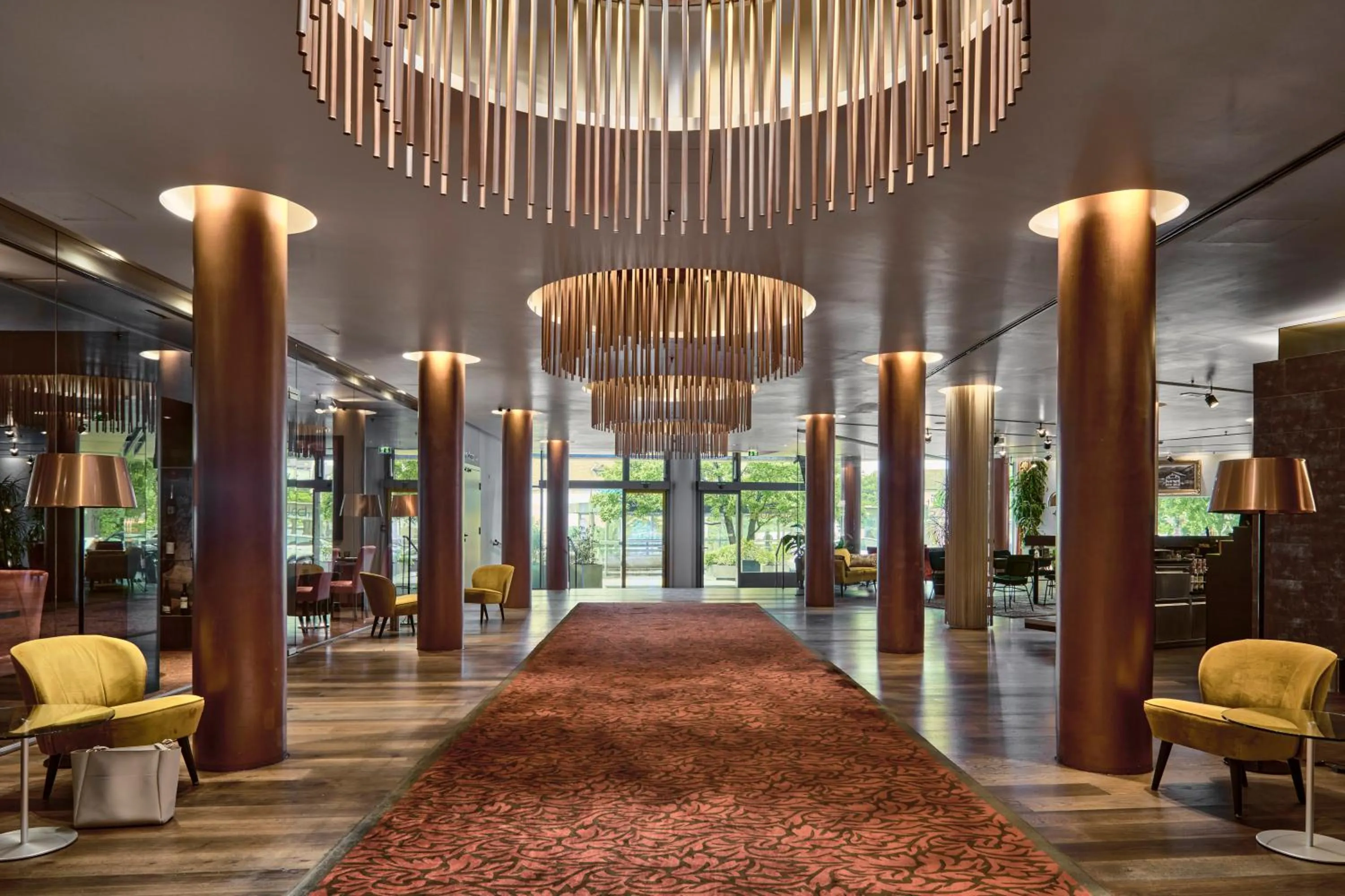Lobby or reception in Falkensteiner Hotel Bratislava