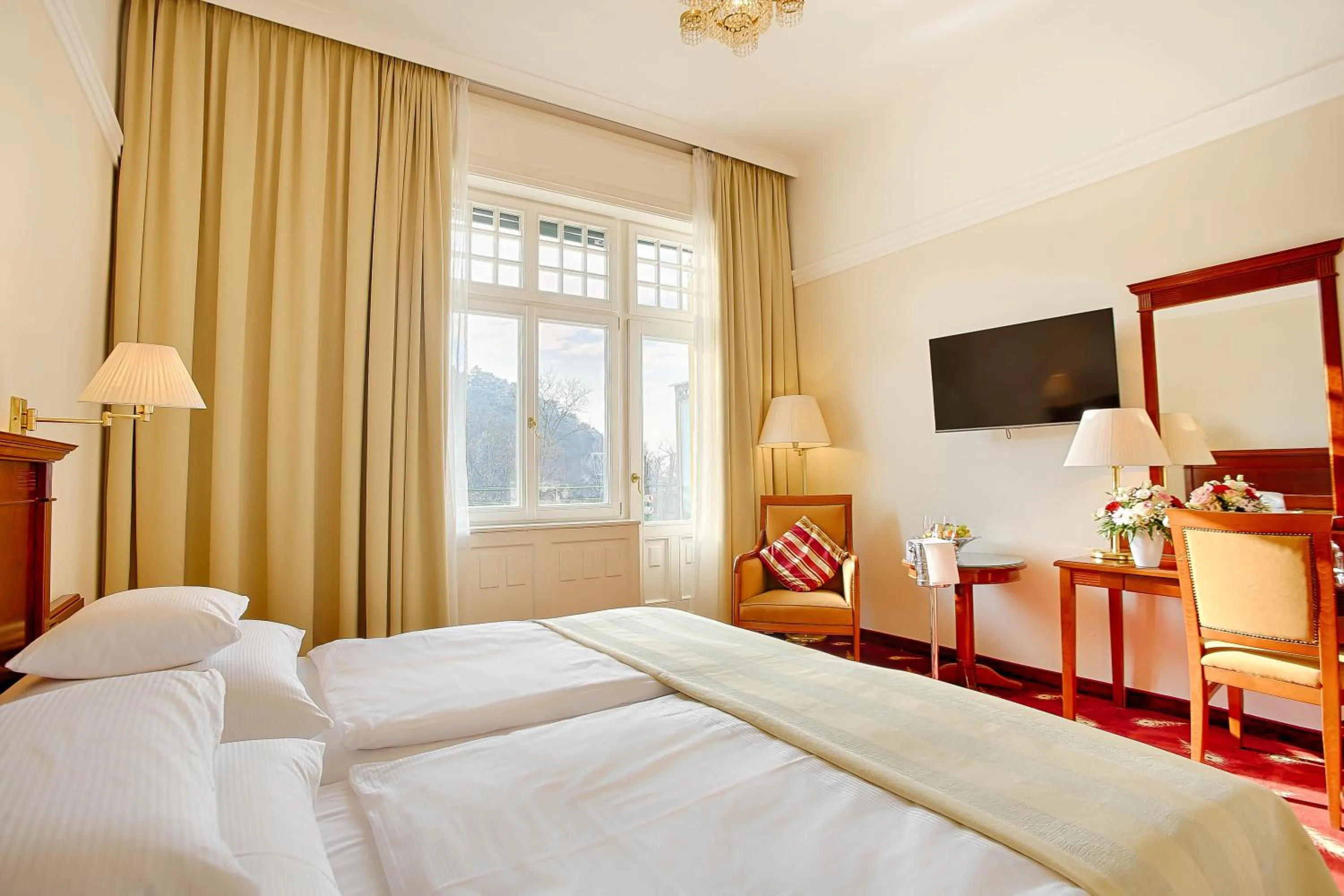 Bedroom, Bed in Ensana Thermia Palace