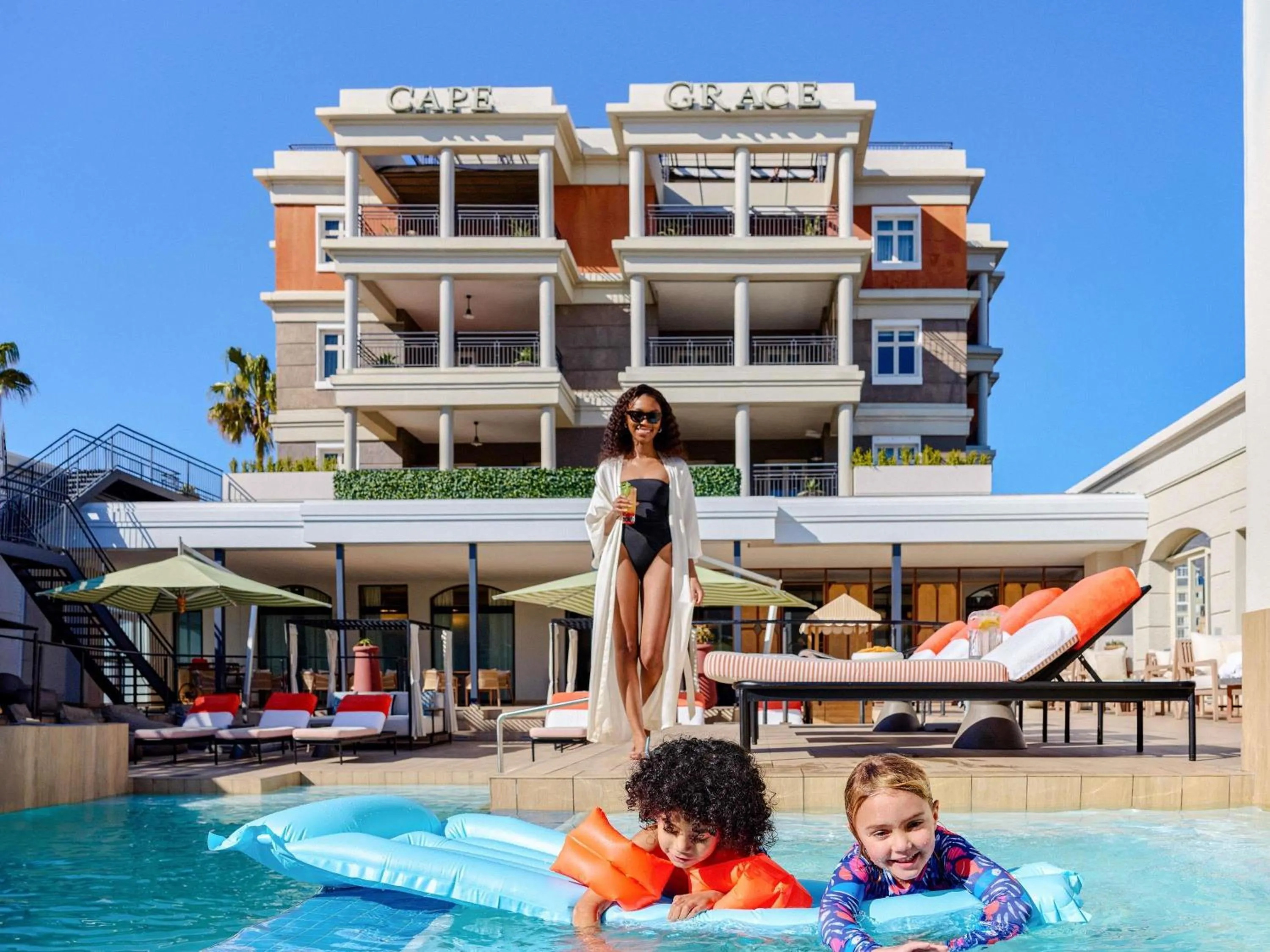 Pool view in Cape Grace, A Fairmont Managed Hotel