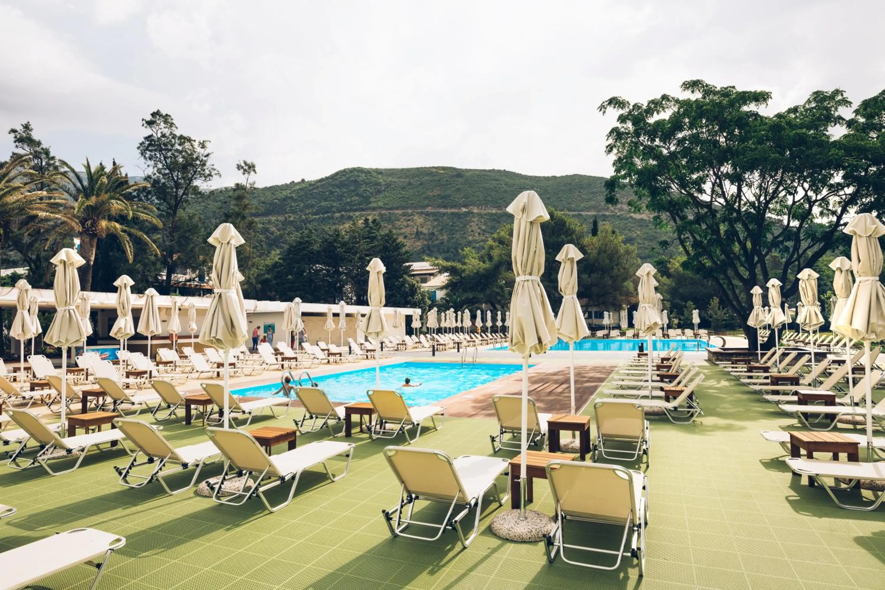 Pool view in Hotel Aleksandar
