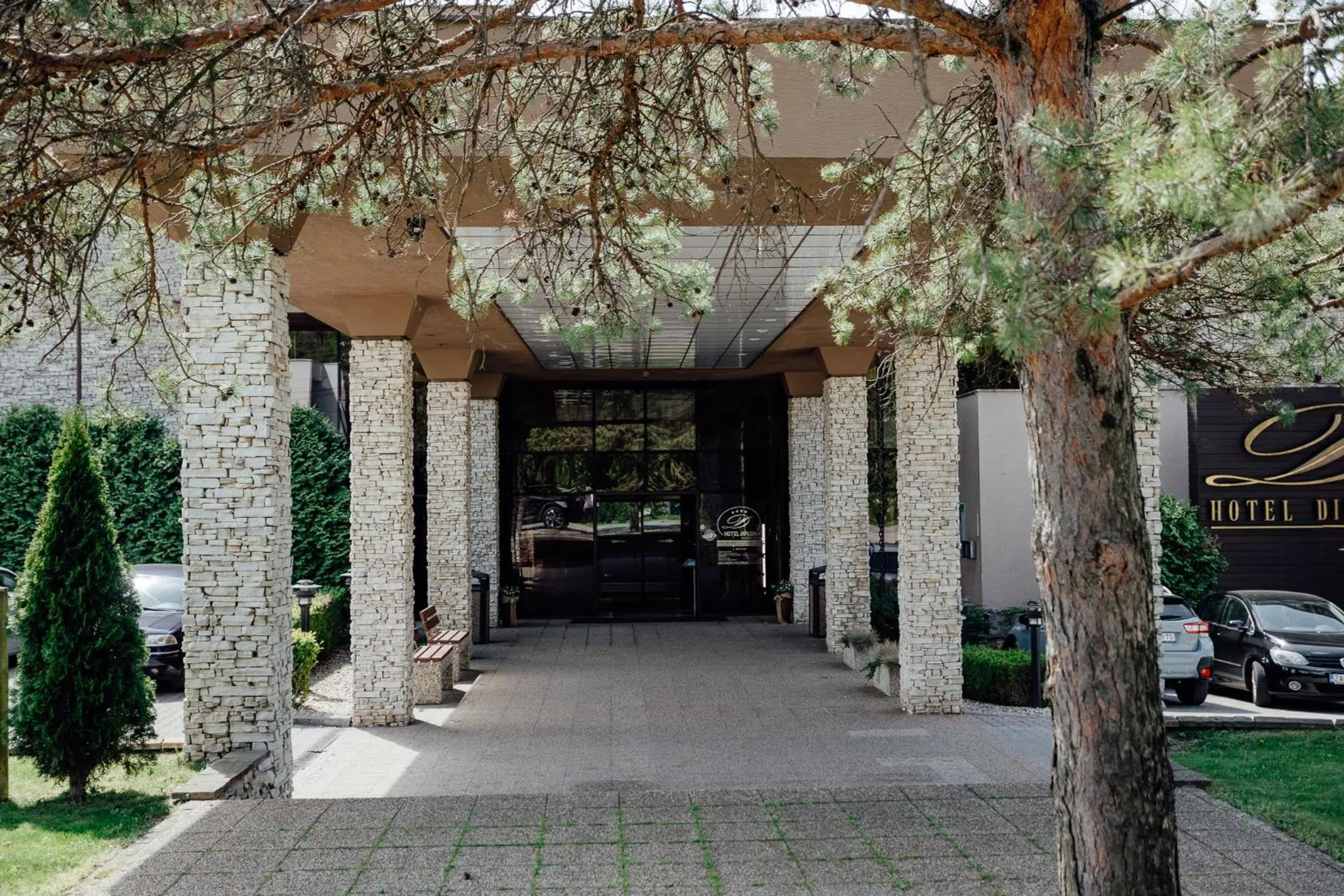 Facade/entrance in Wellness Hotel Diplomat