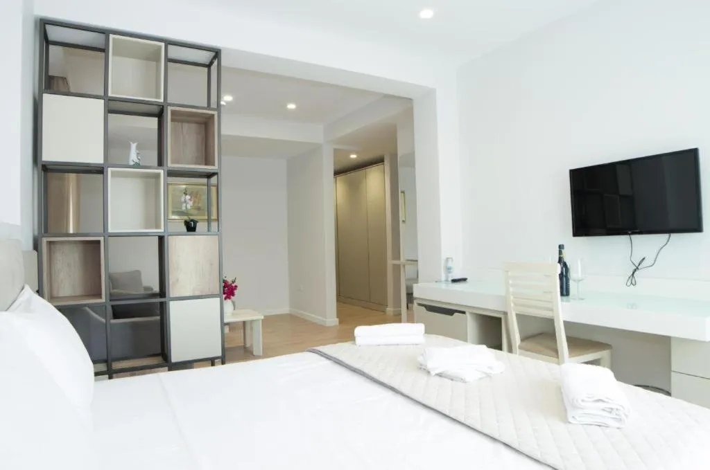 Bed in Hotel Vila Kalcuni Sarande