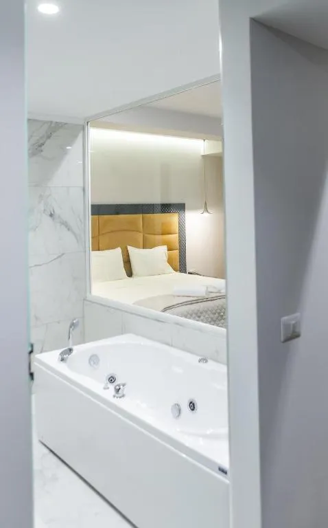 Bed in Hotel Vila Kalcuni Sarande