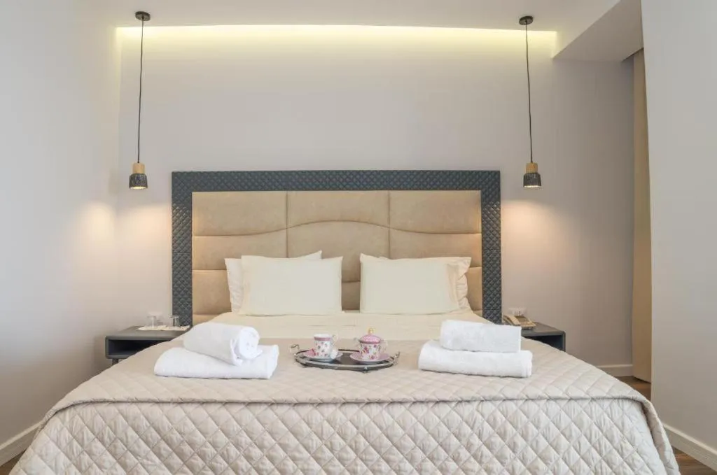 Bed in Hotel Vila Kalcuni Sarande