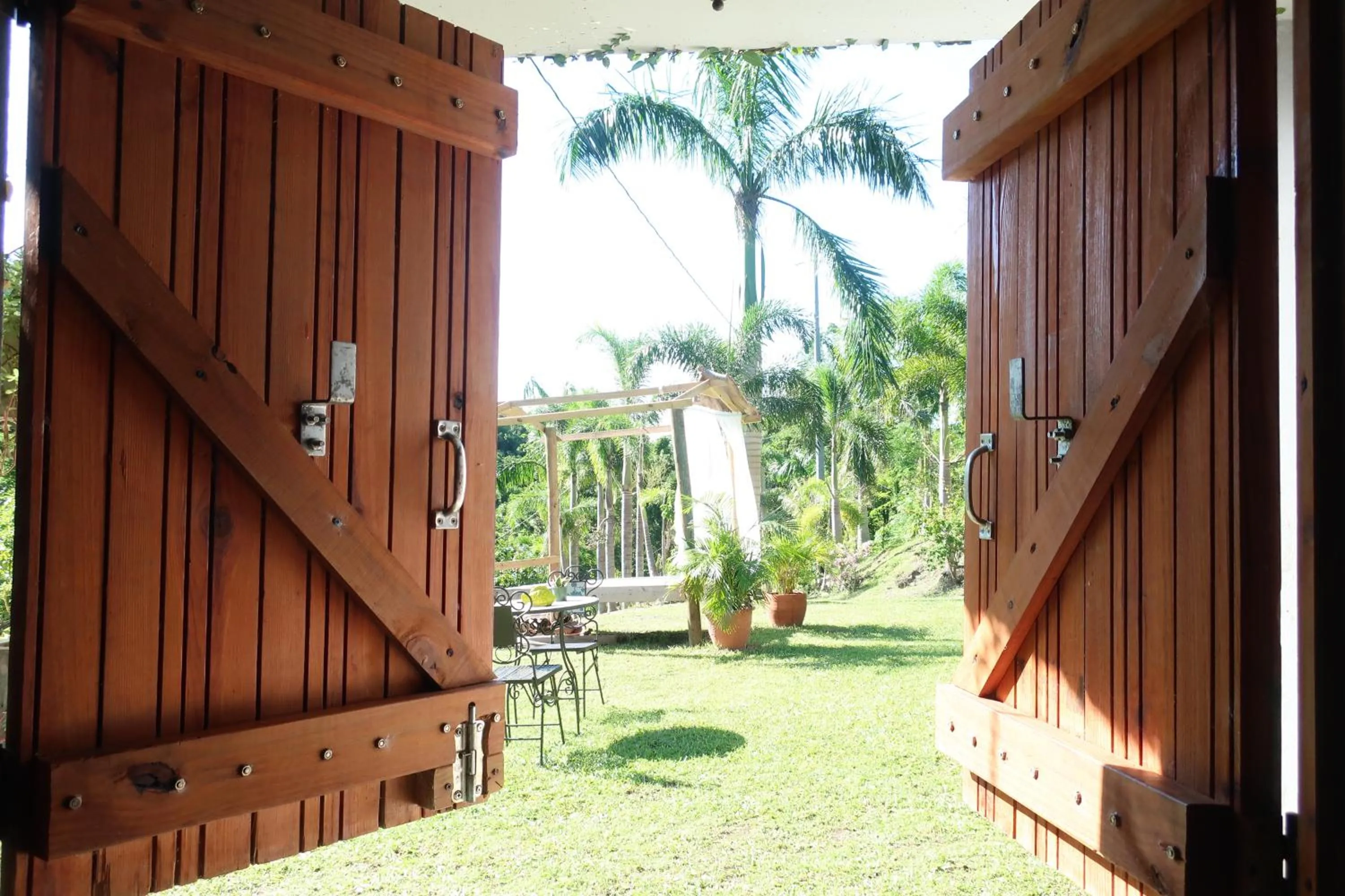 Garden view in Hacienda Tres Casitas