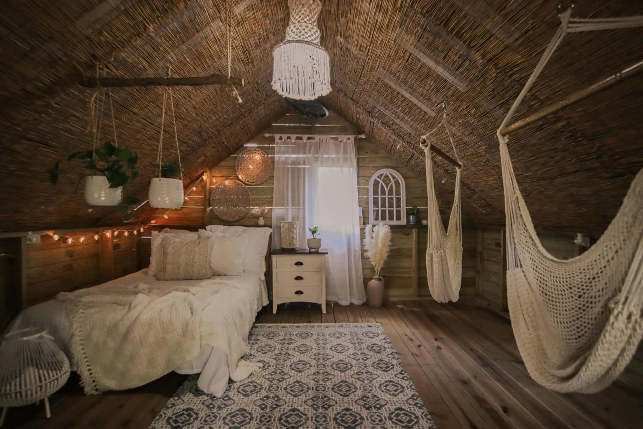 Garden view, Bed in Hacienda Tres Casitas