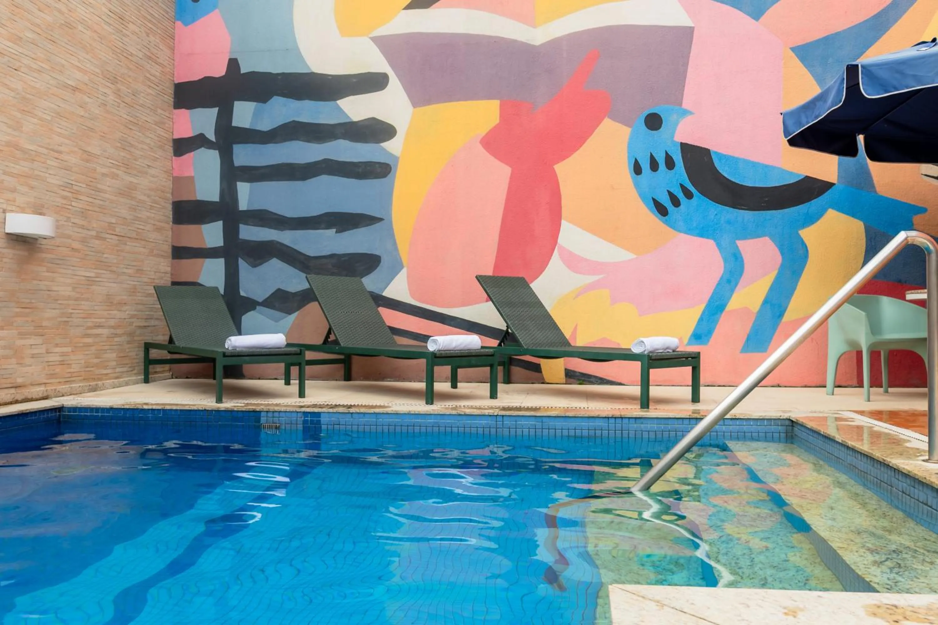 Swimming pool in ibis Styles Belem Nazare