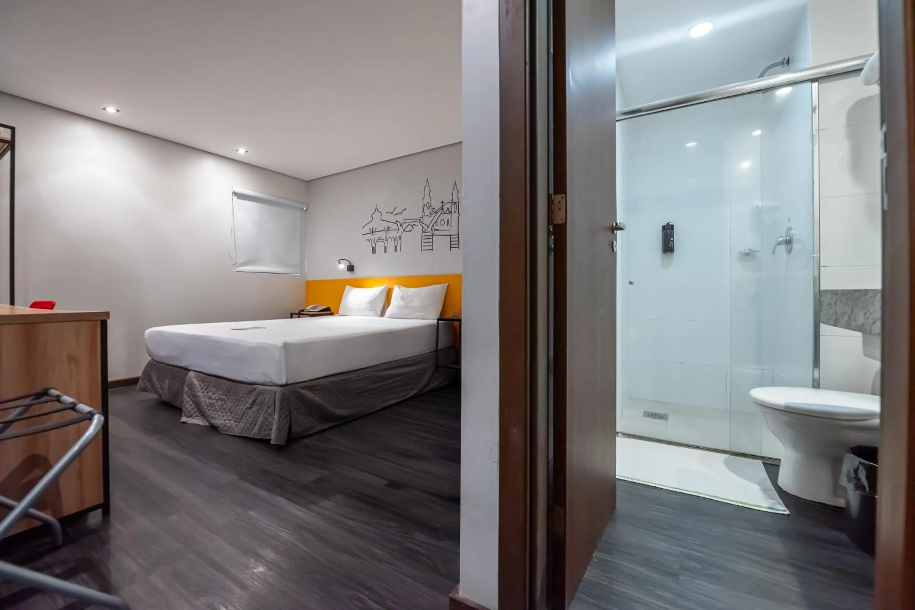 Bedroom, Bed in ibis Styles Belem Nazare