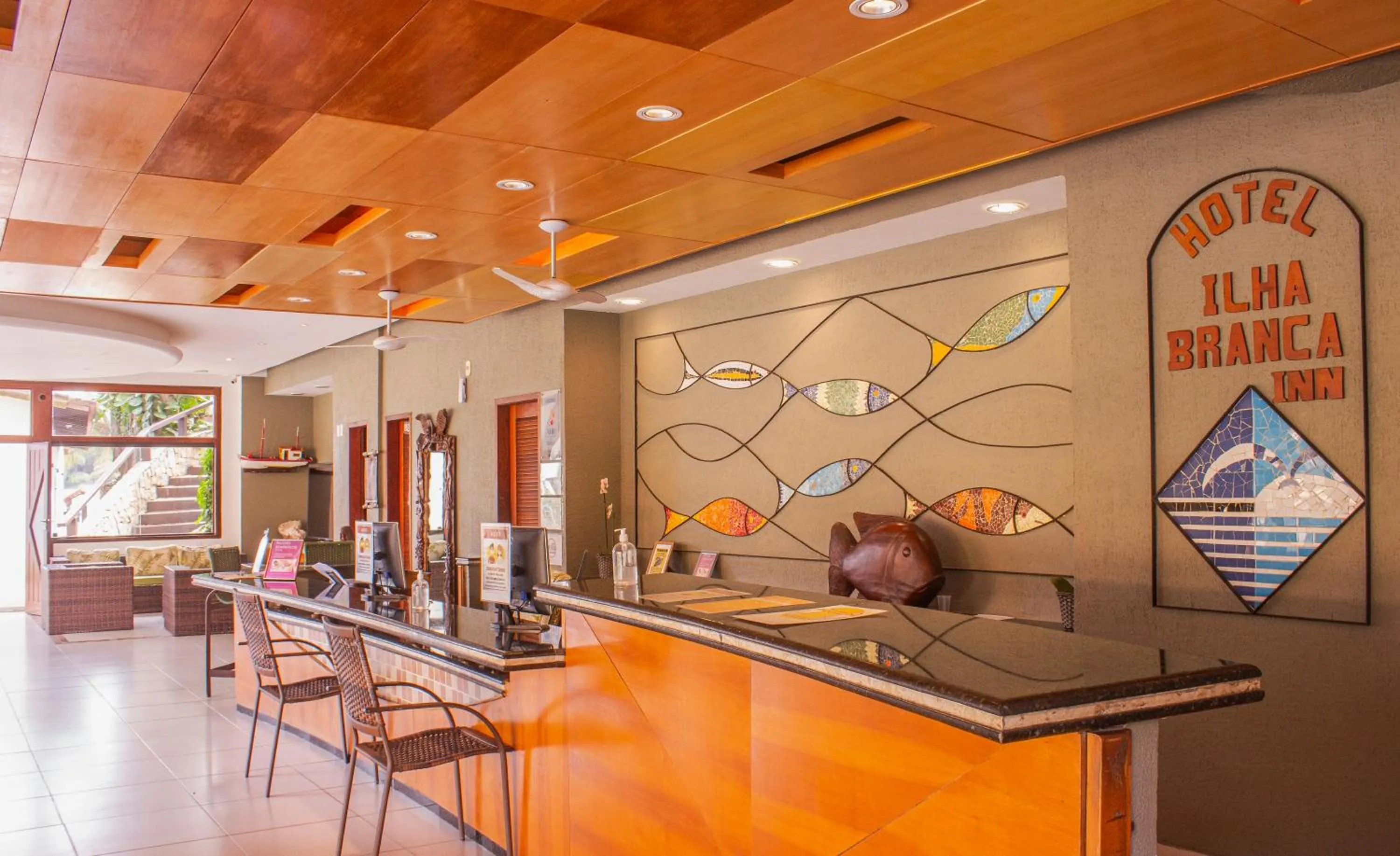 Lobby or reception in Hotel Ilha Branca Inn