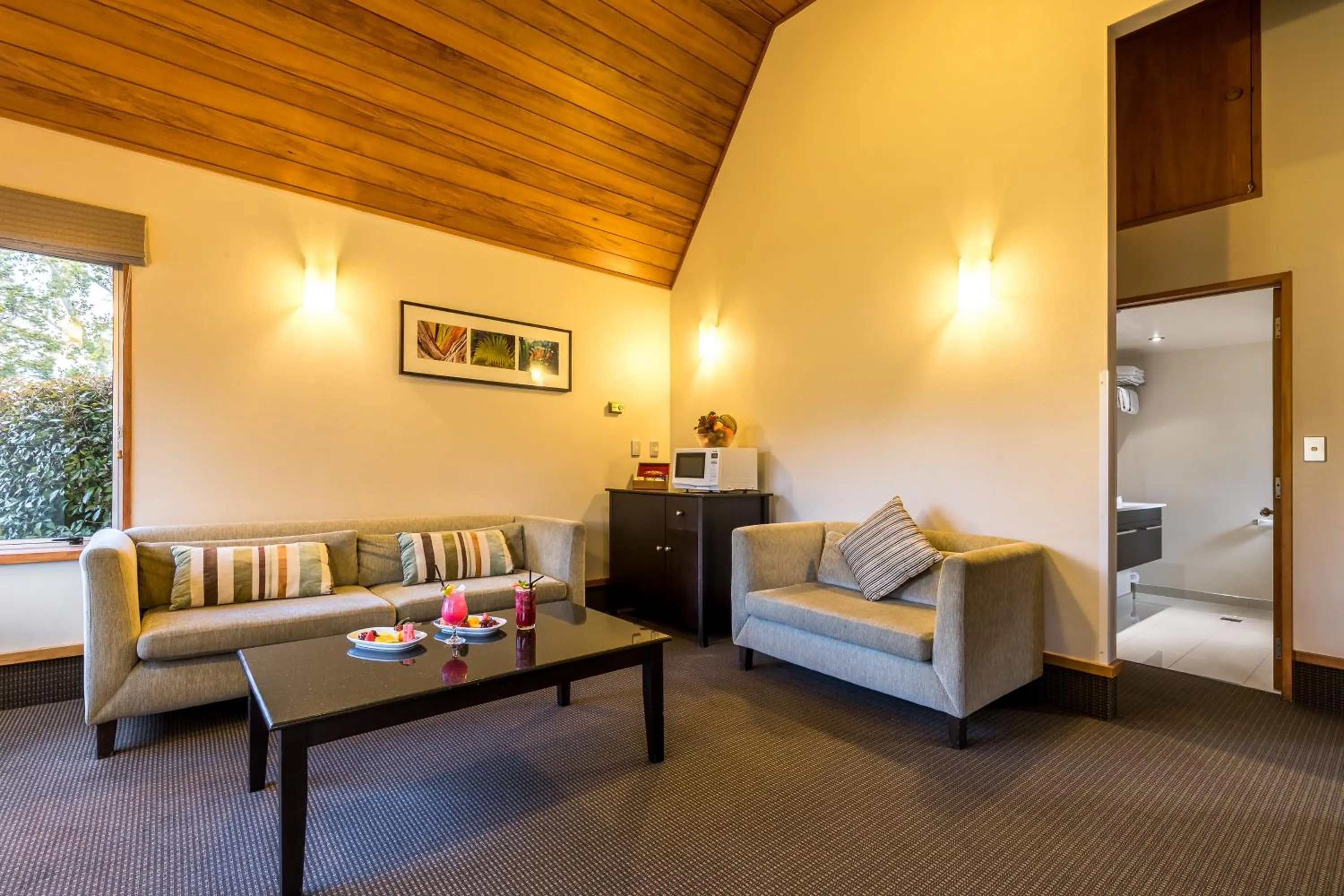 Living room in Distinction Te Anau Hotel & Villas