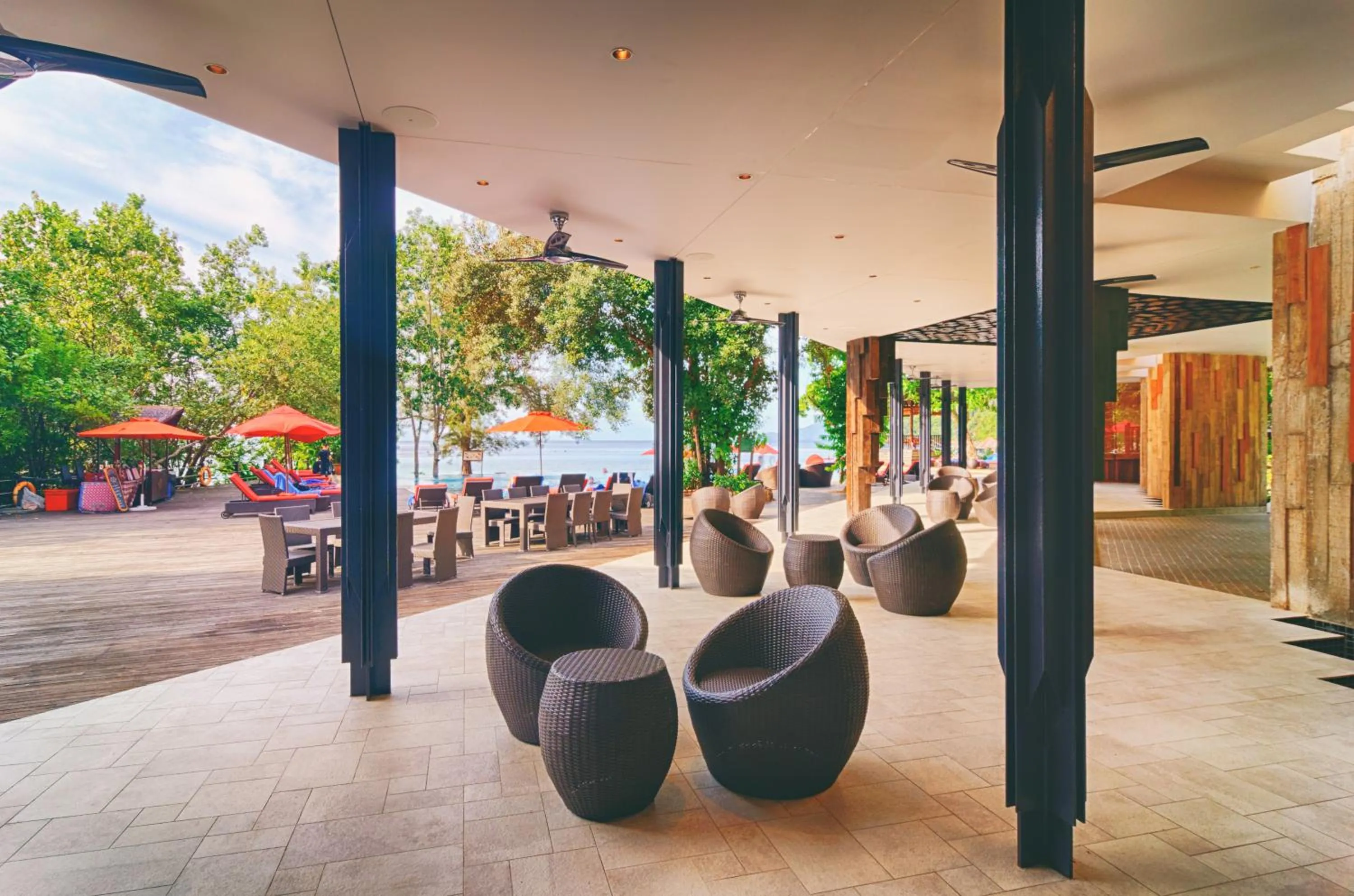Balcony/Terrace in Bunga Raya Island Resort & Spa