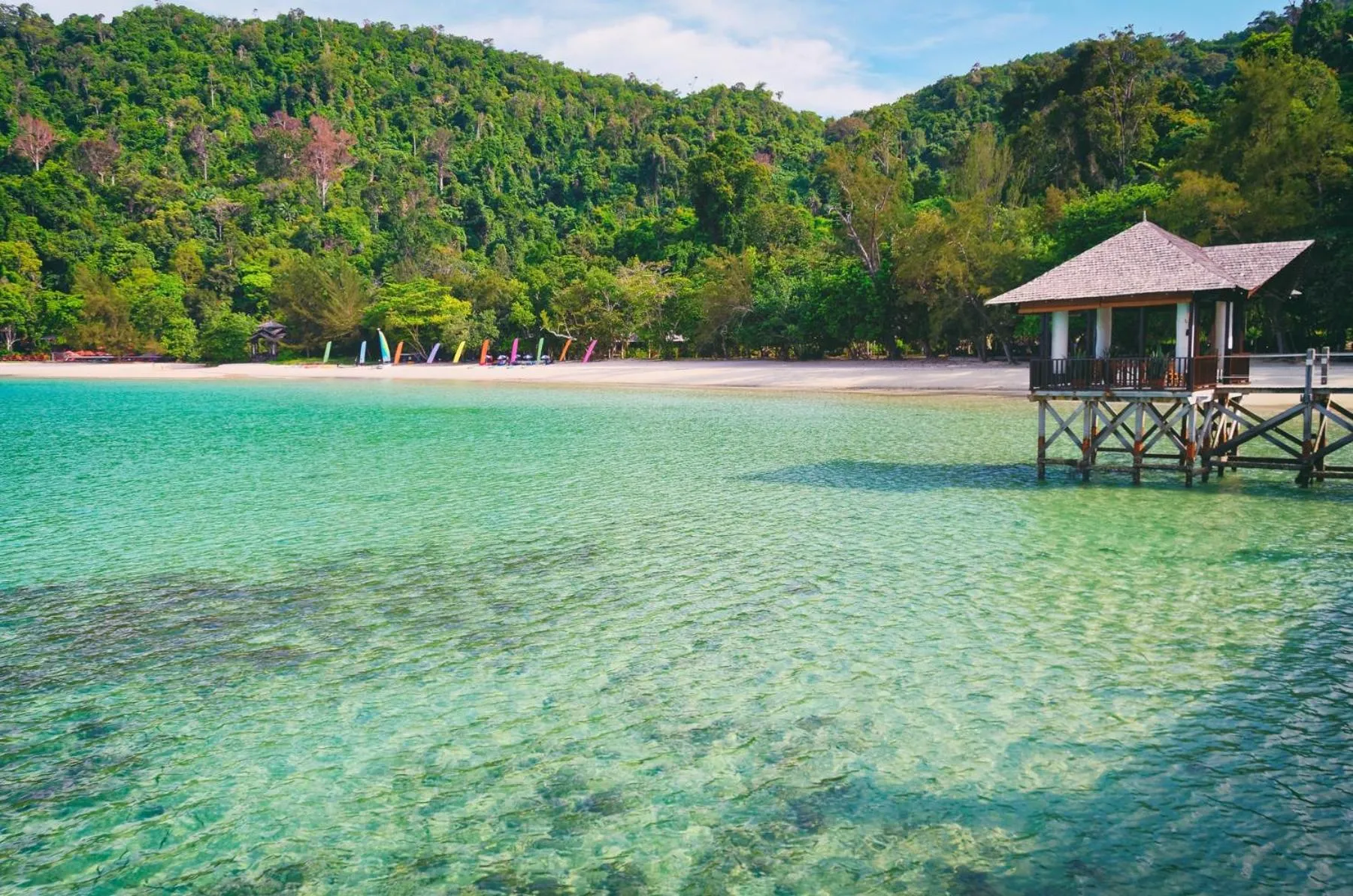 Natural landscape in Bunga Raya Island Resort & Spa