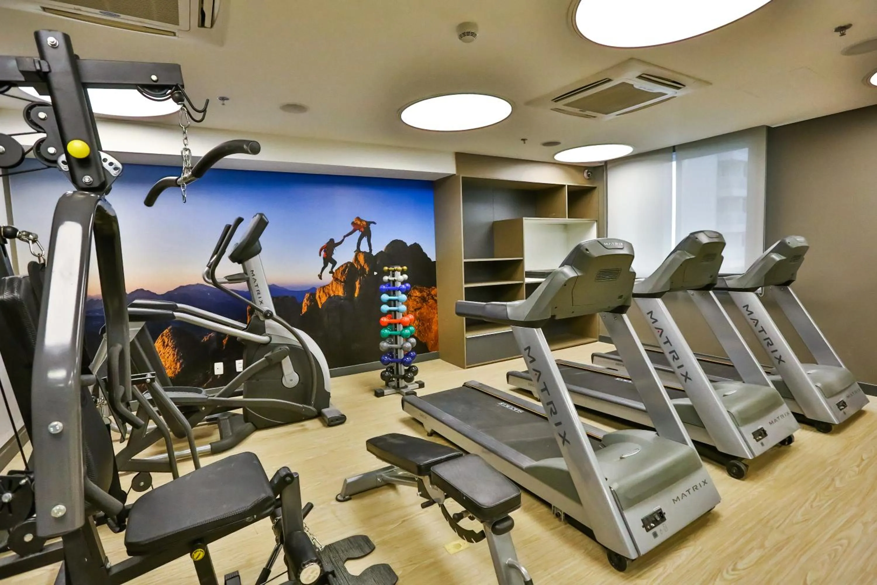 Fitness centre/facilities in Hilton Garden Inn Santo Andre