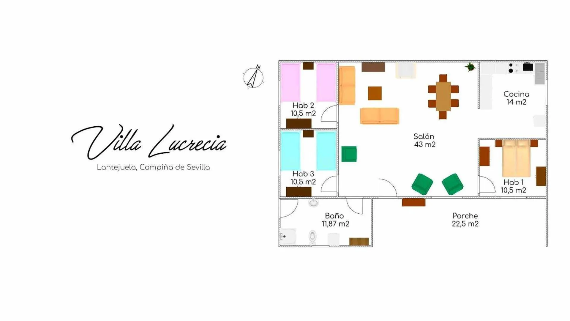 Floor plan in Casa Rural Villa Lucrecia