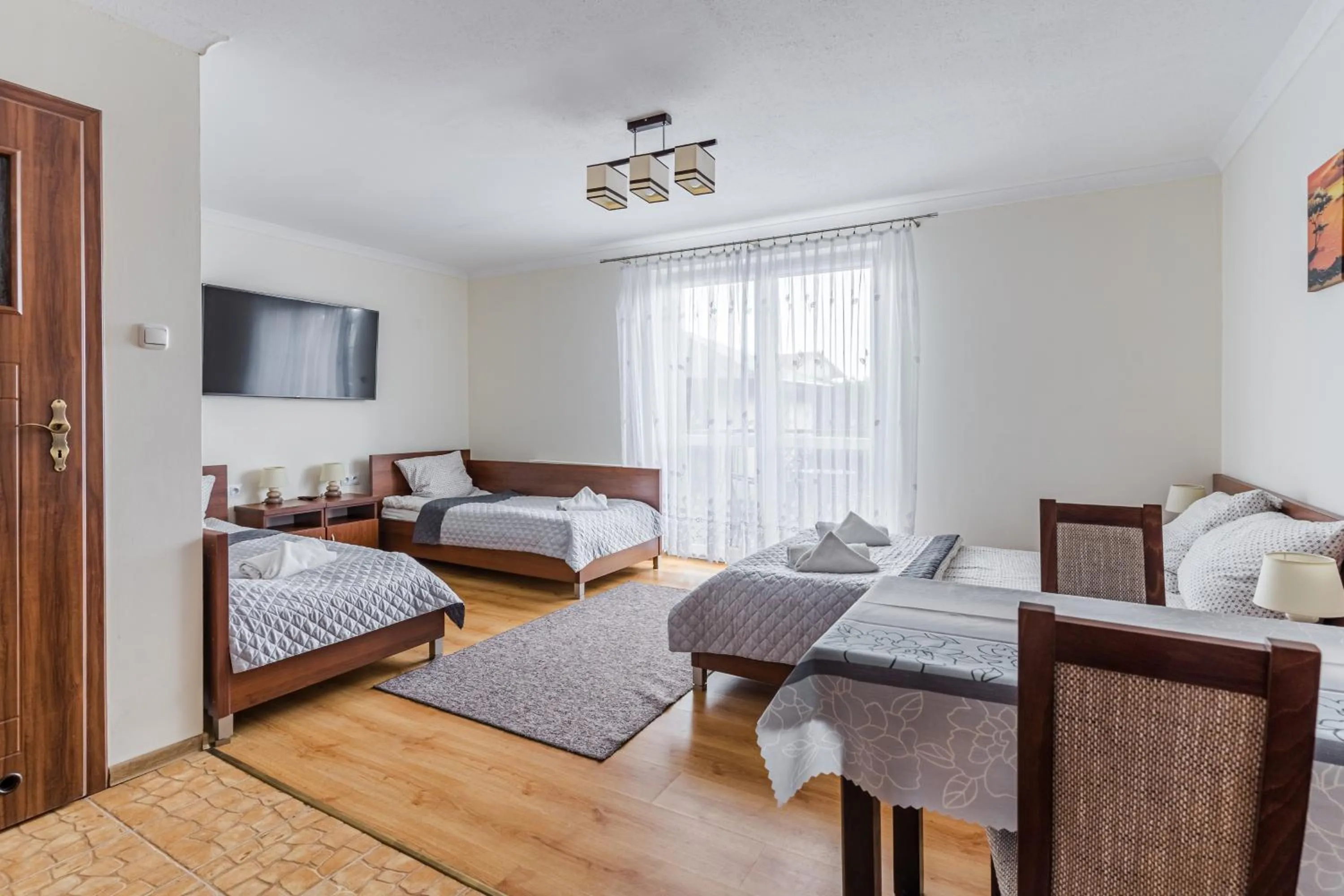 Bed in RAMZES-pokoje z balkonami,parking,Blisko do plaży Ustka