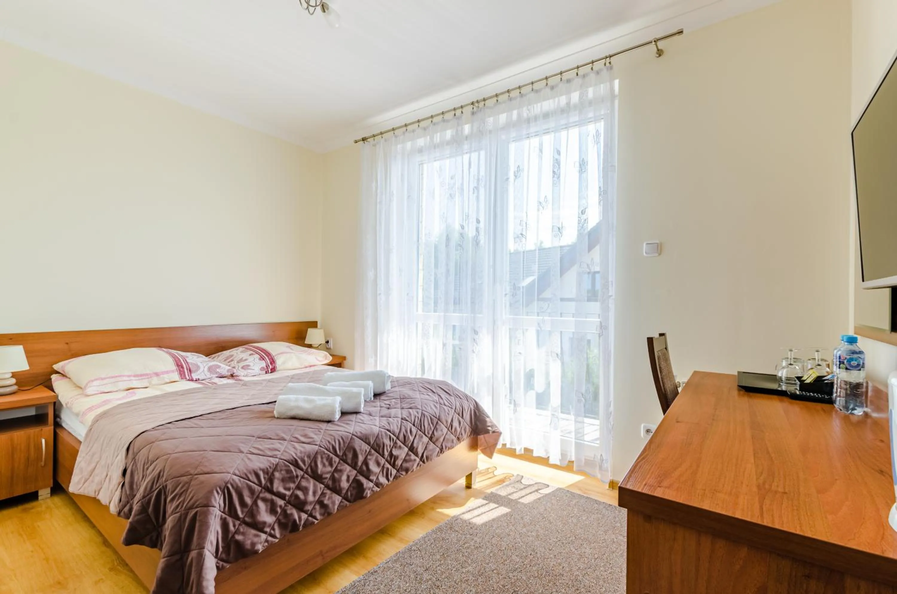 Bed in RAMZES-pokoje z balkonami,parking,Blisko do plaży Ustka