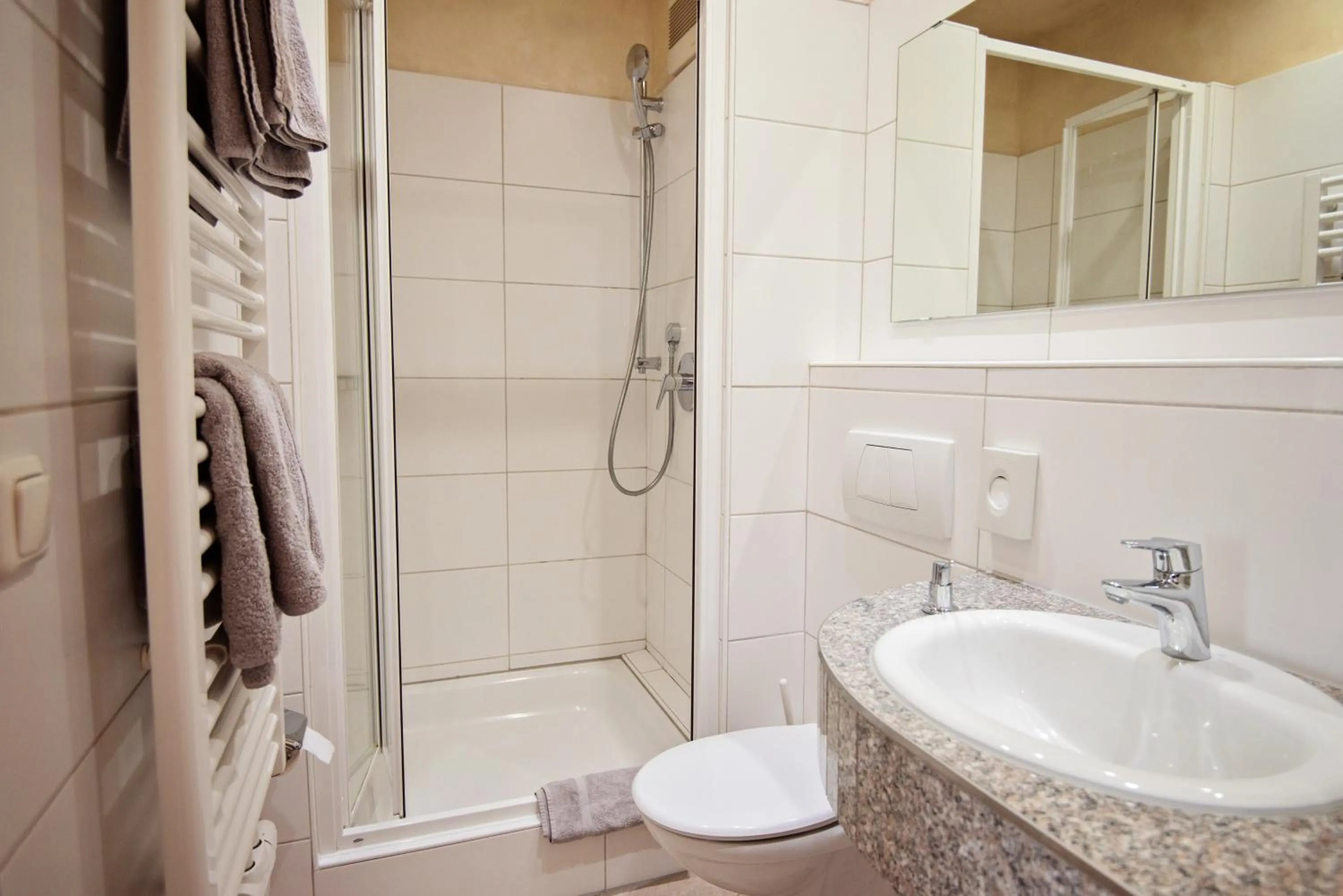 Shower in Landhaus Eden 3 Sterne Superior