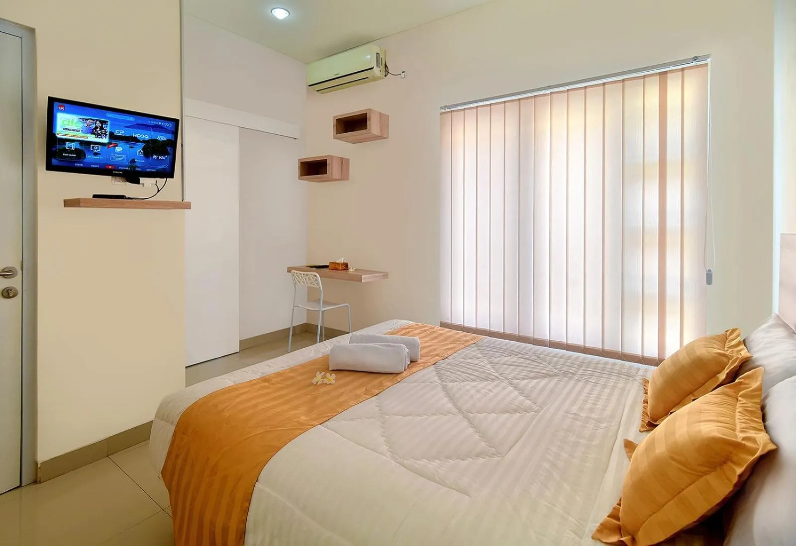 Bed in Wika Bali Beach House