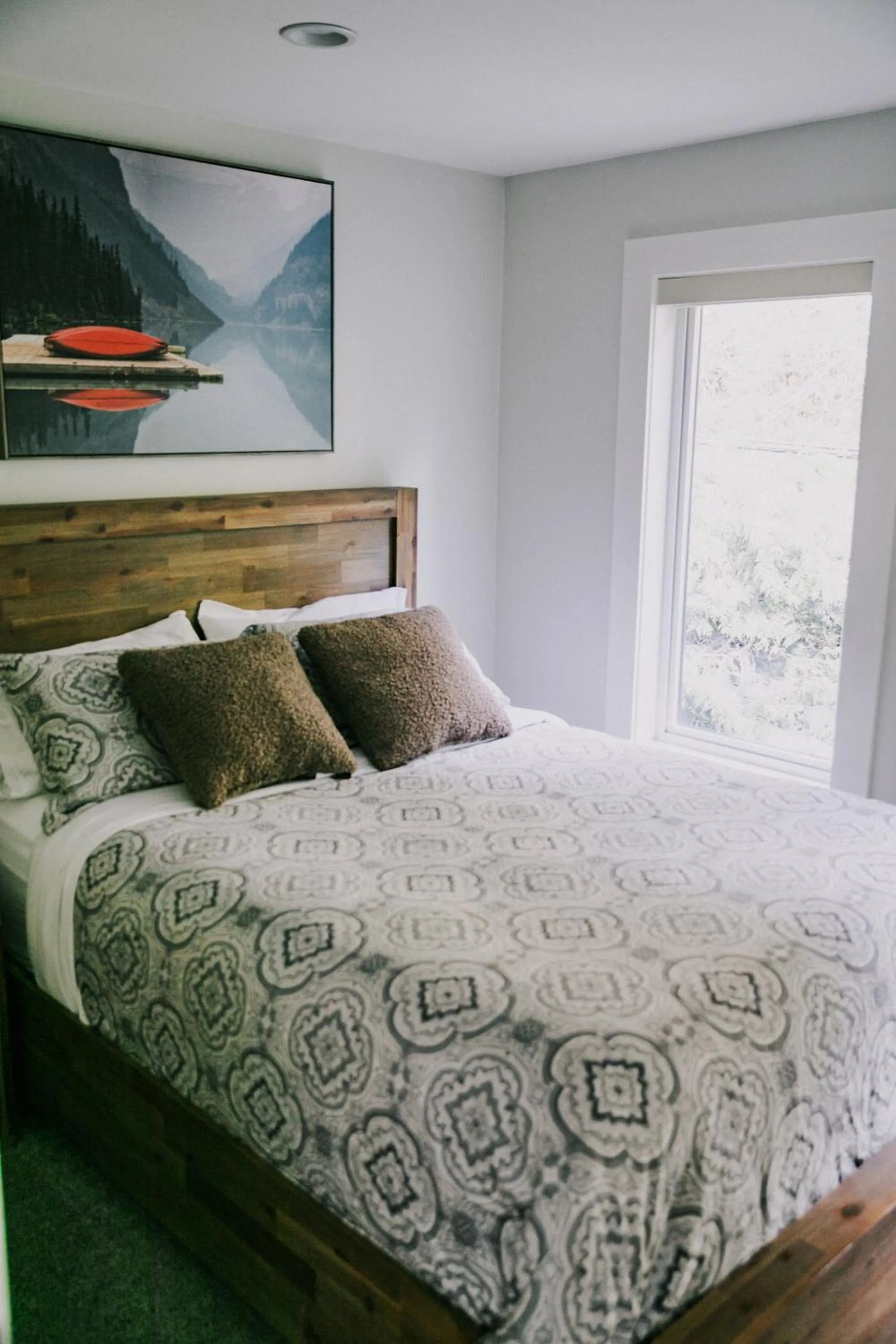 Bed in The Lodge on Harrison Lake