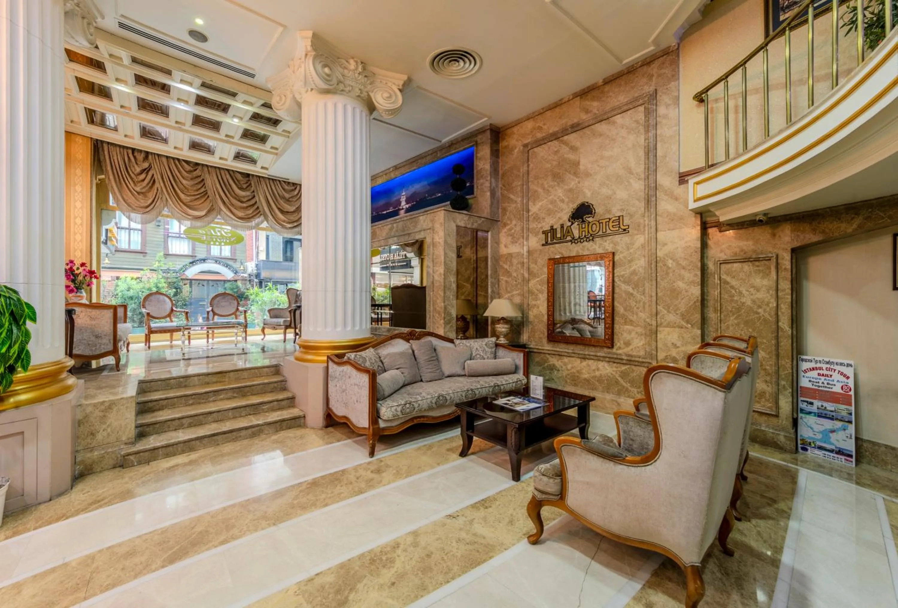 Lobby or reception in Tilia Hotel