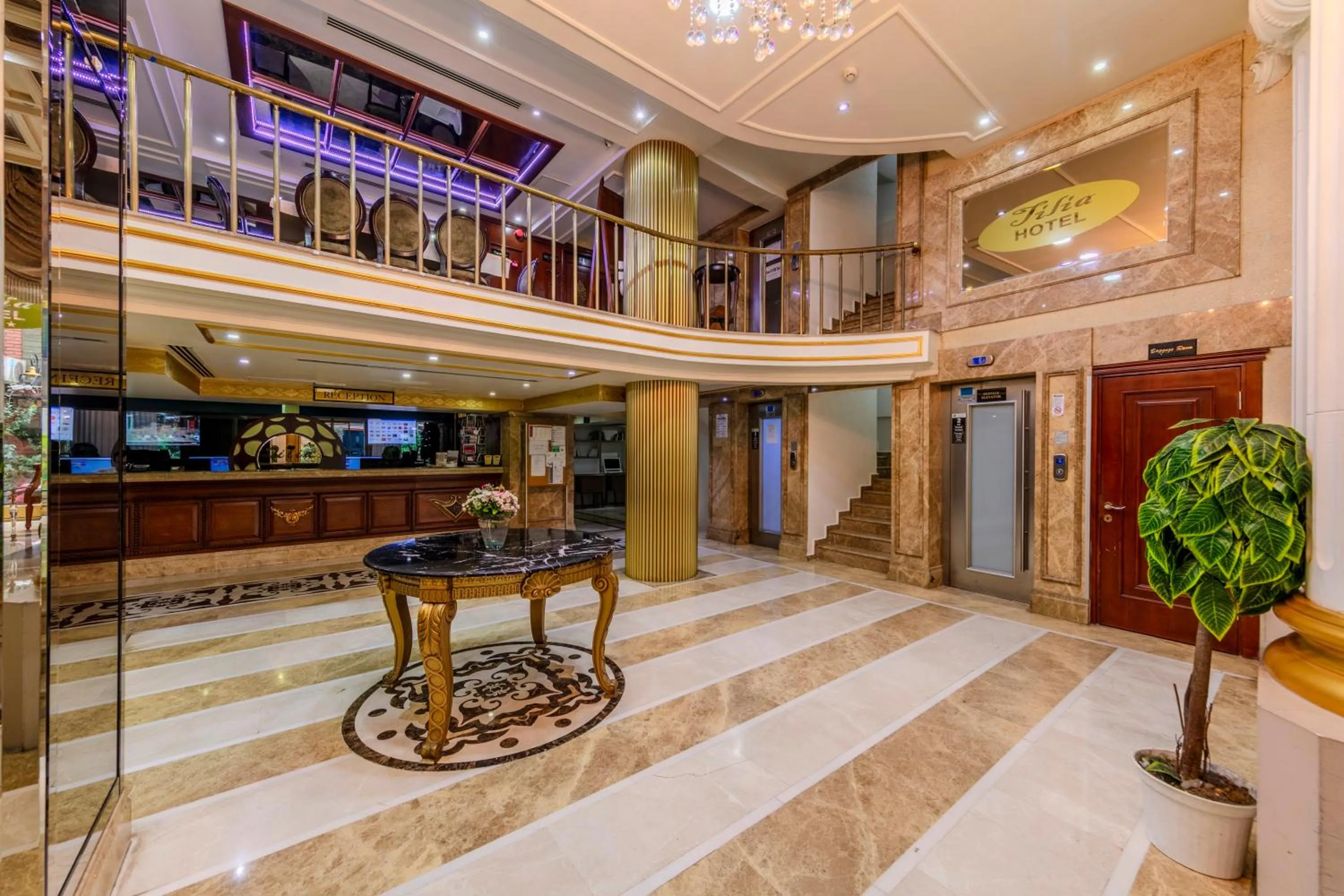 Lobby or reception in Tilia Hotel
