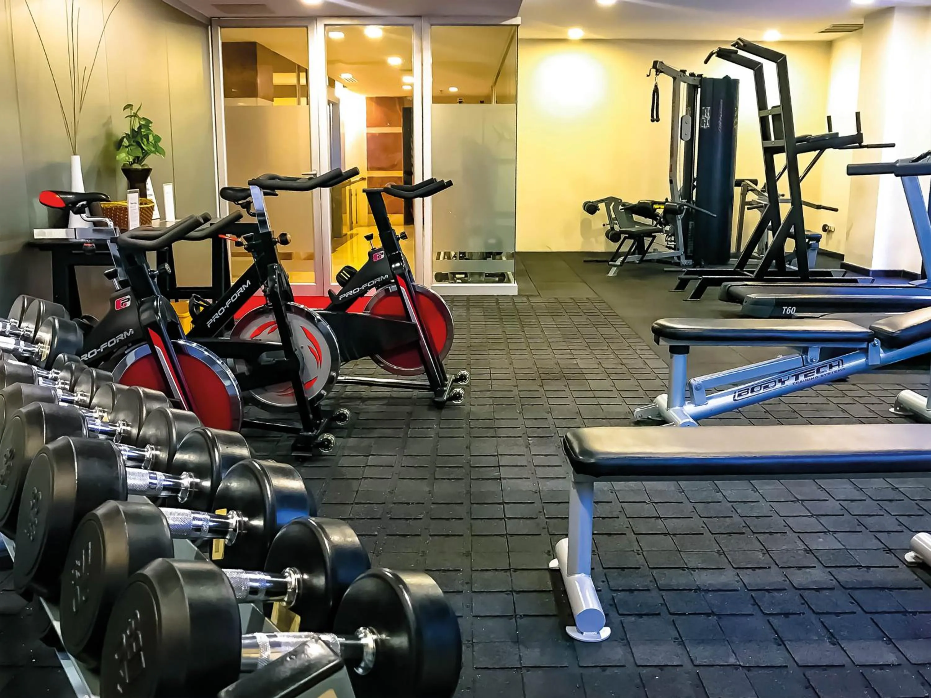 Fitness centre/facilities in Waldorf Hotel