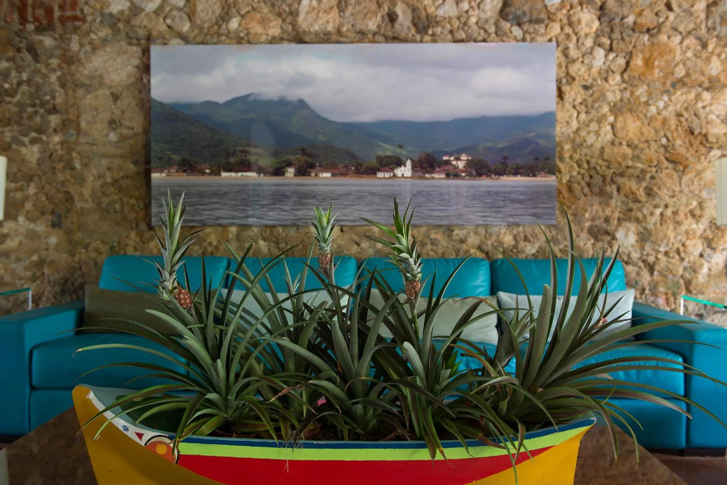 Lounge or bar in Casa Turquesa - Maison D´Hôtes