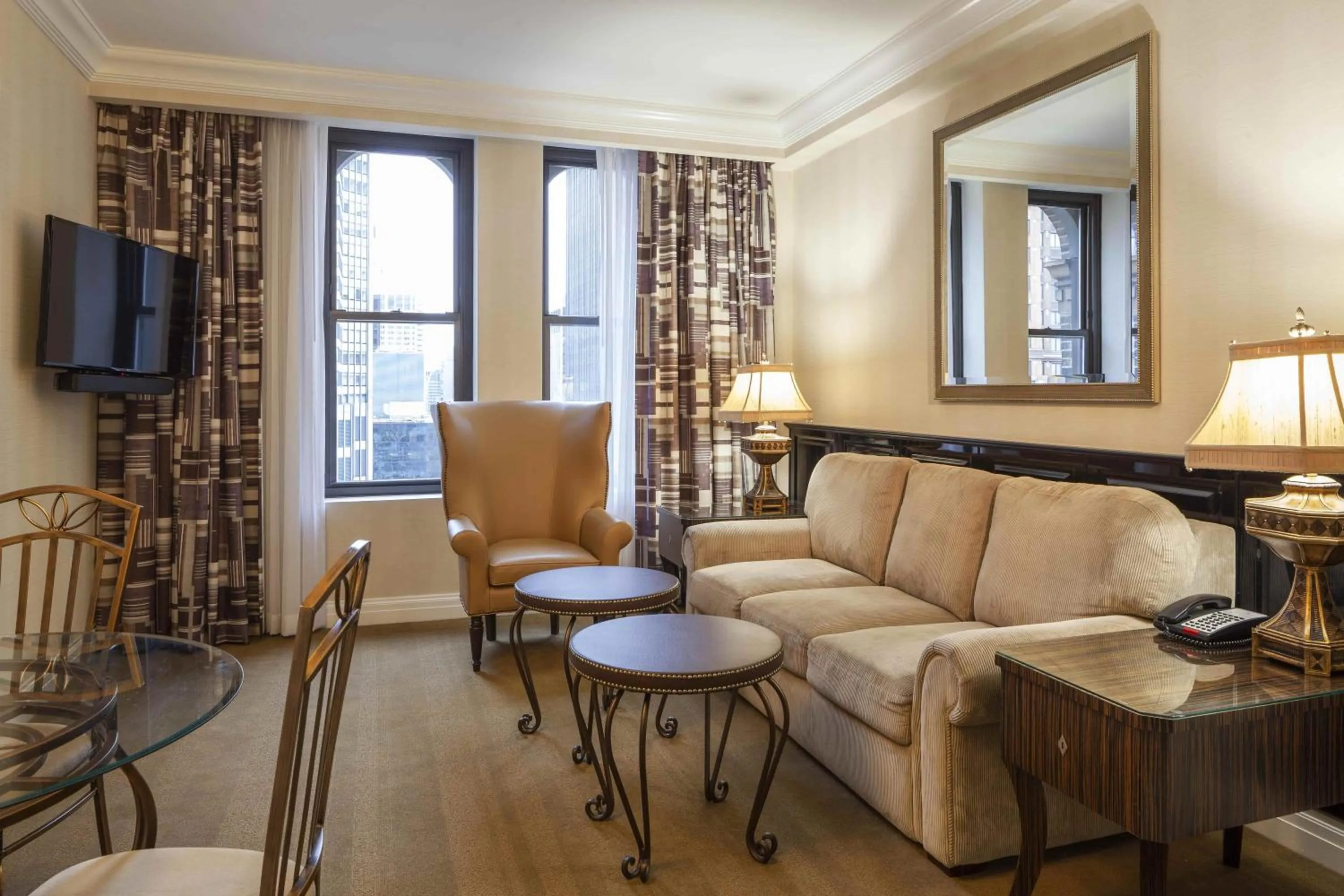 Living room in The Manhattan Club