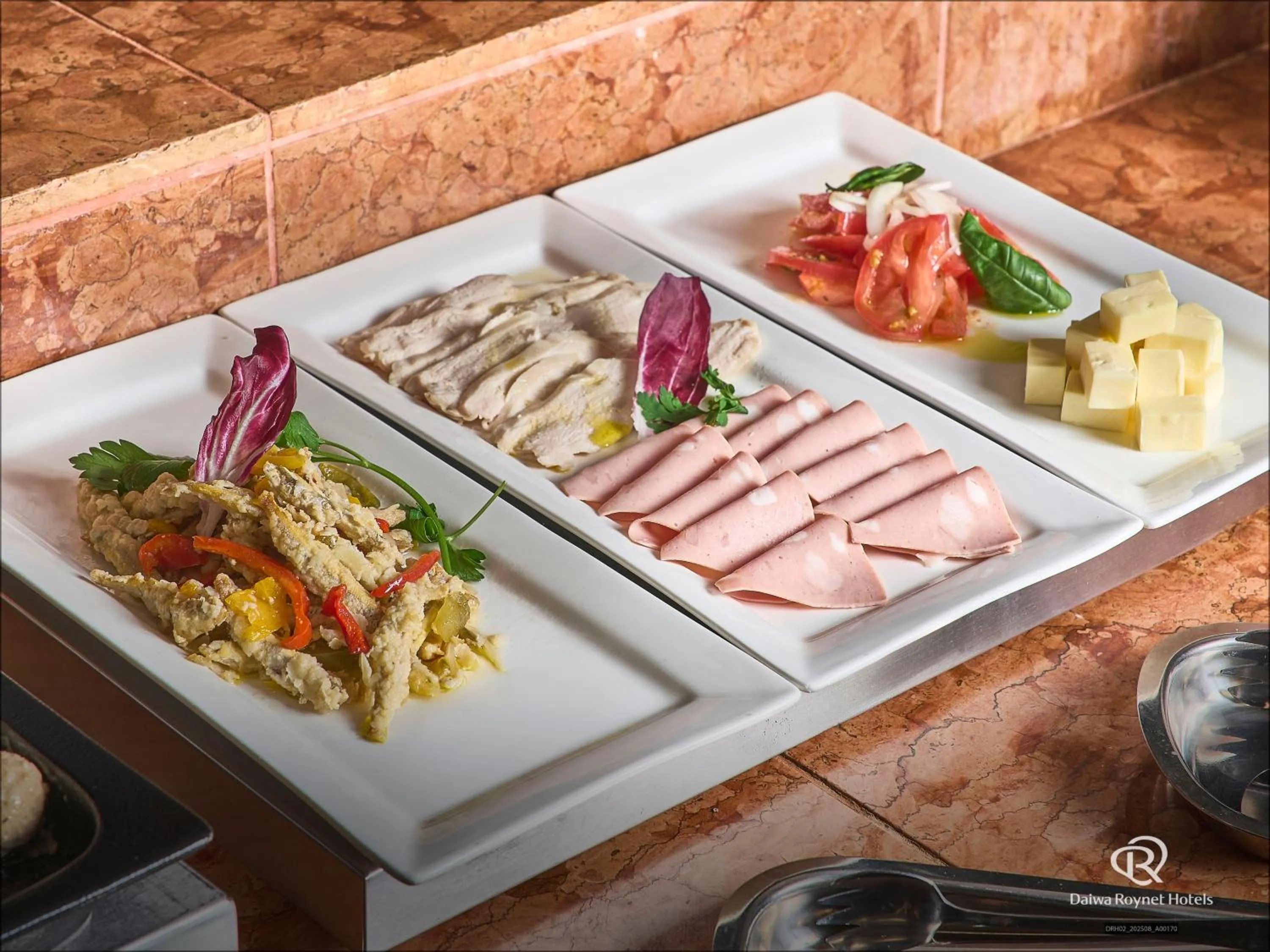 Buffet breakfast in Daiwa Roynet Hotel Tokyo Osaki