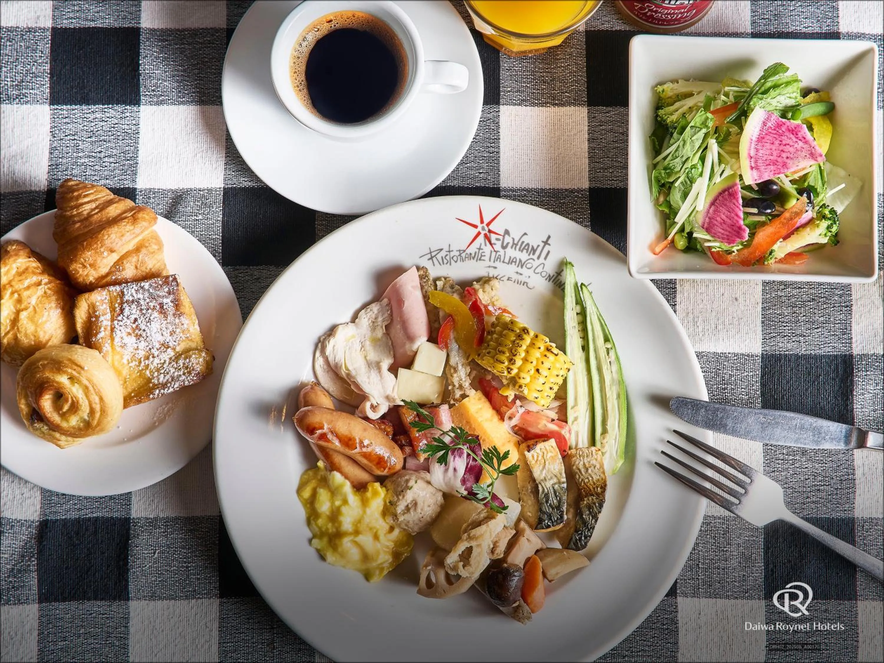 Buffet breakfast in Daiwa Roynet Hotel Tokyo Osaki