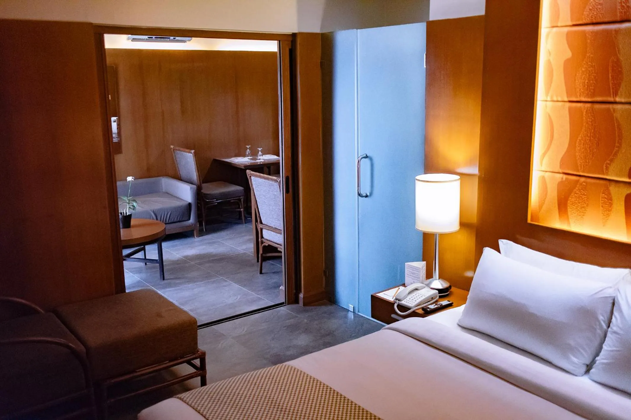 Bed in Crown Regency Beach Resort