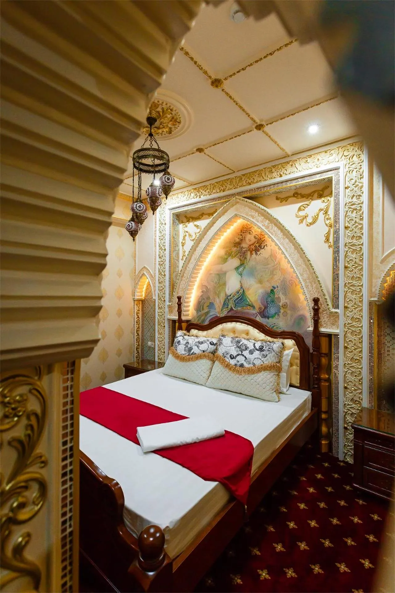 Bed in Salut Hotel Almaty