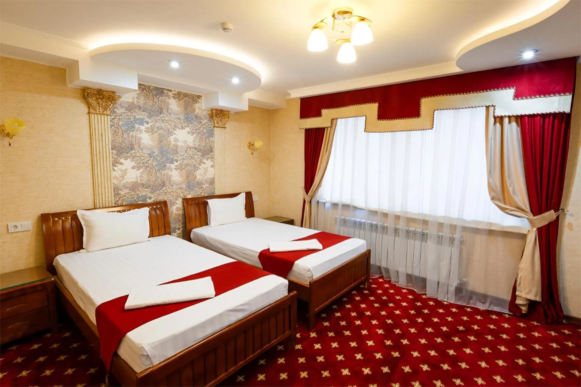 Bed in Salut Hotel Almaty