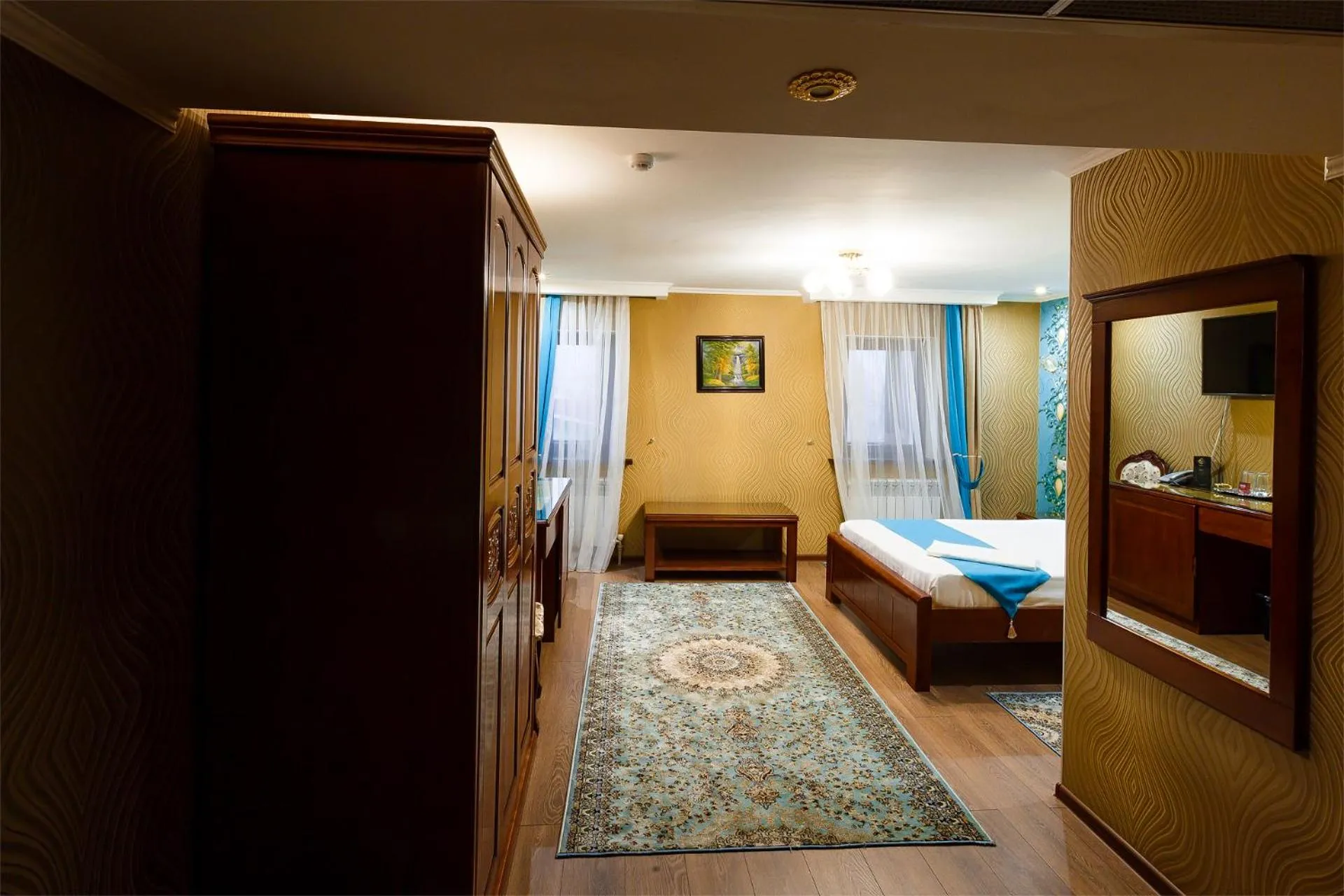 Bed in Salut Hotel Almaty