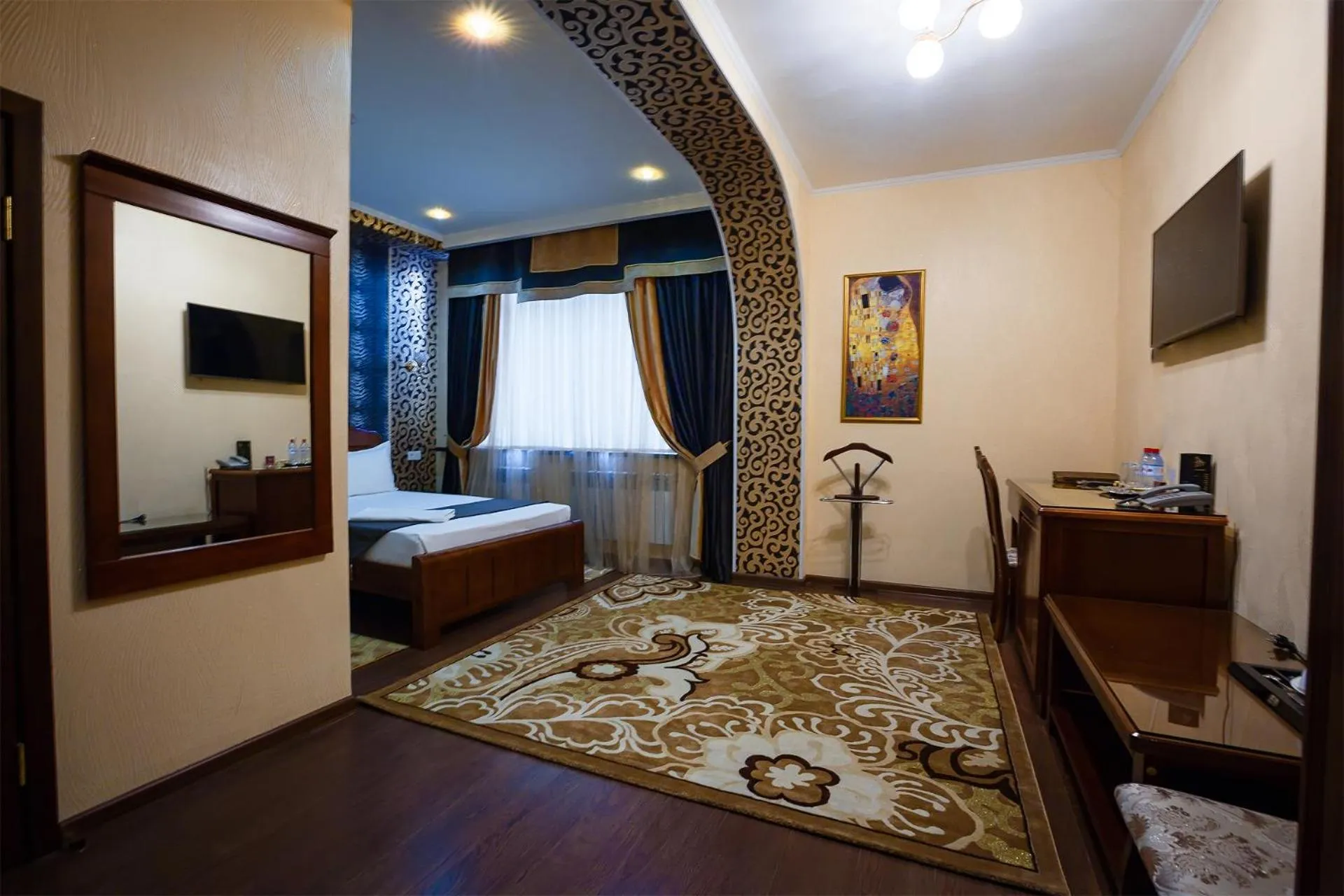 Bed in Salut Hotel Almaty