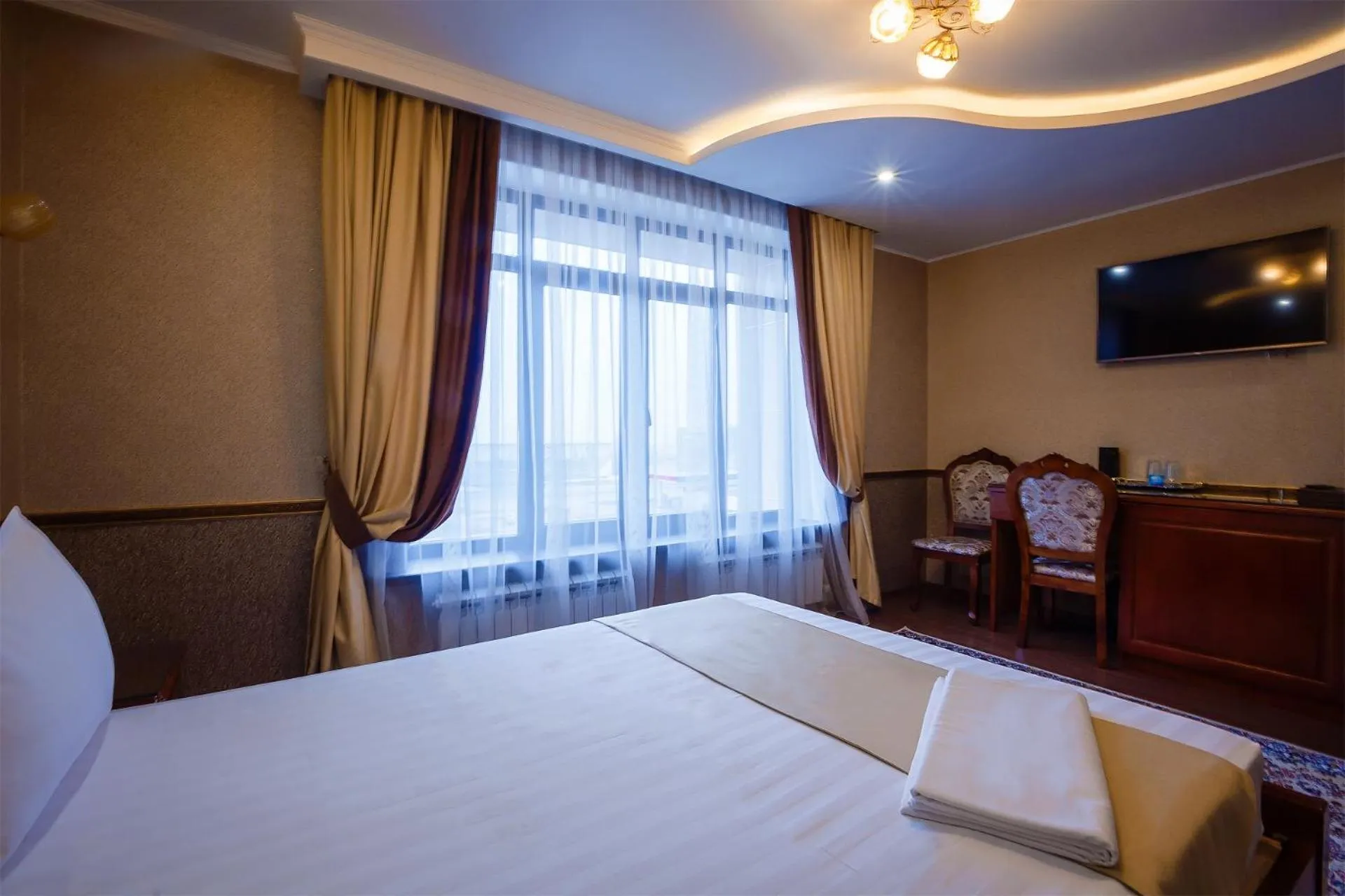 Bed in Salut Hotel Almaty