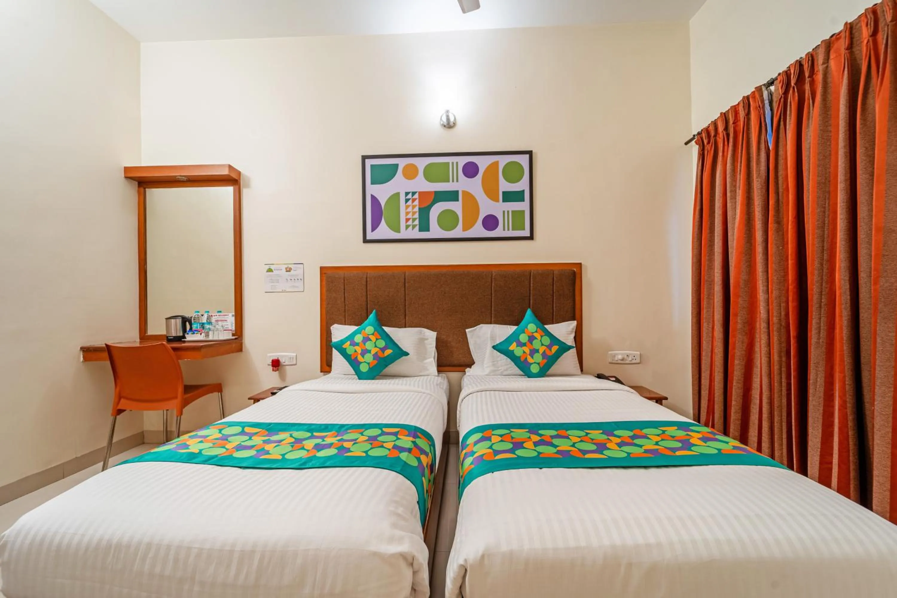 Bedroom, Bed in Treebo Sam Residency