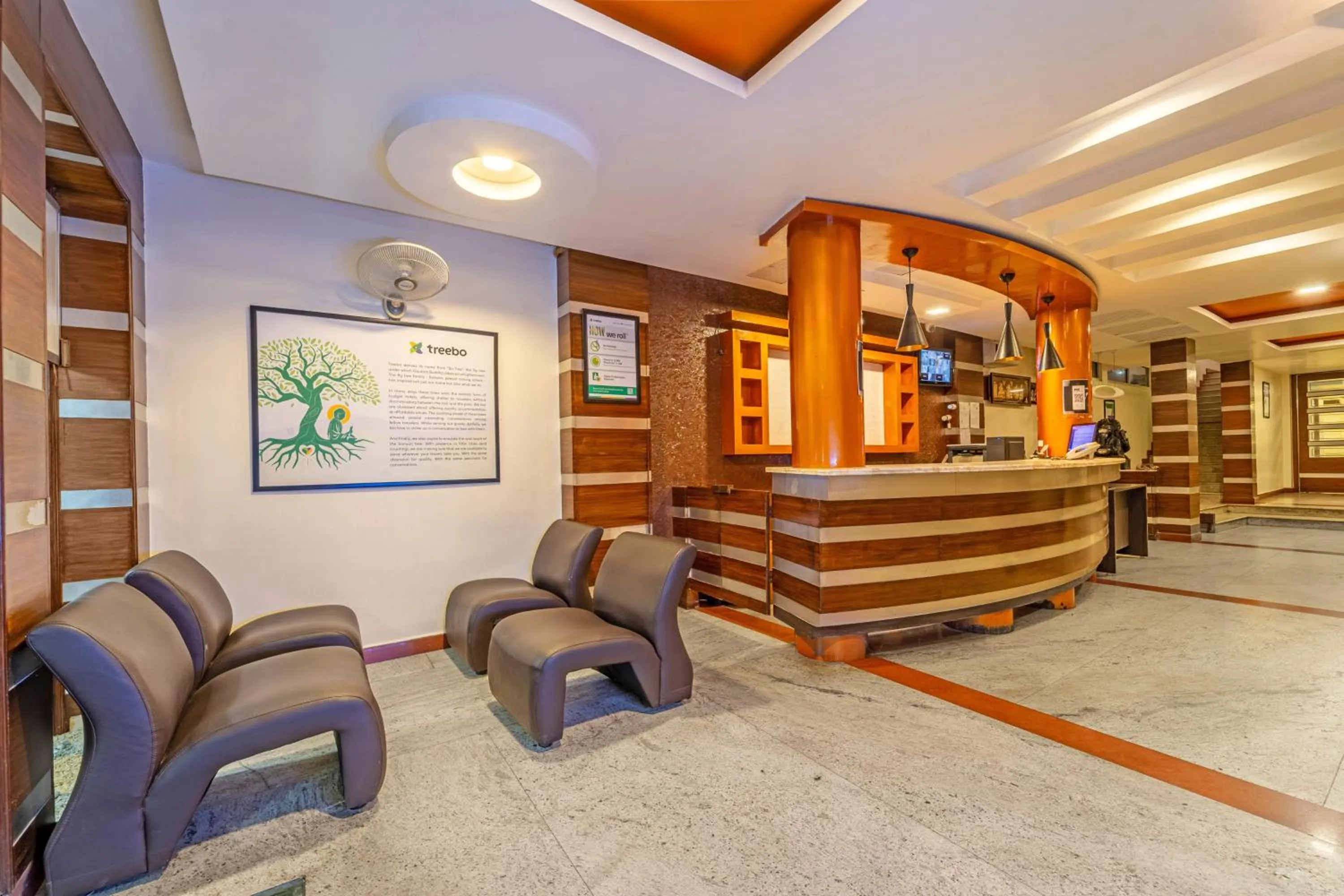 Lobby or reception in Treebo Sam Residency